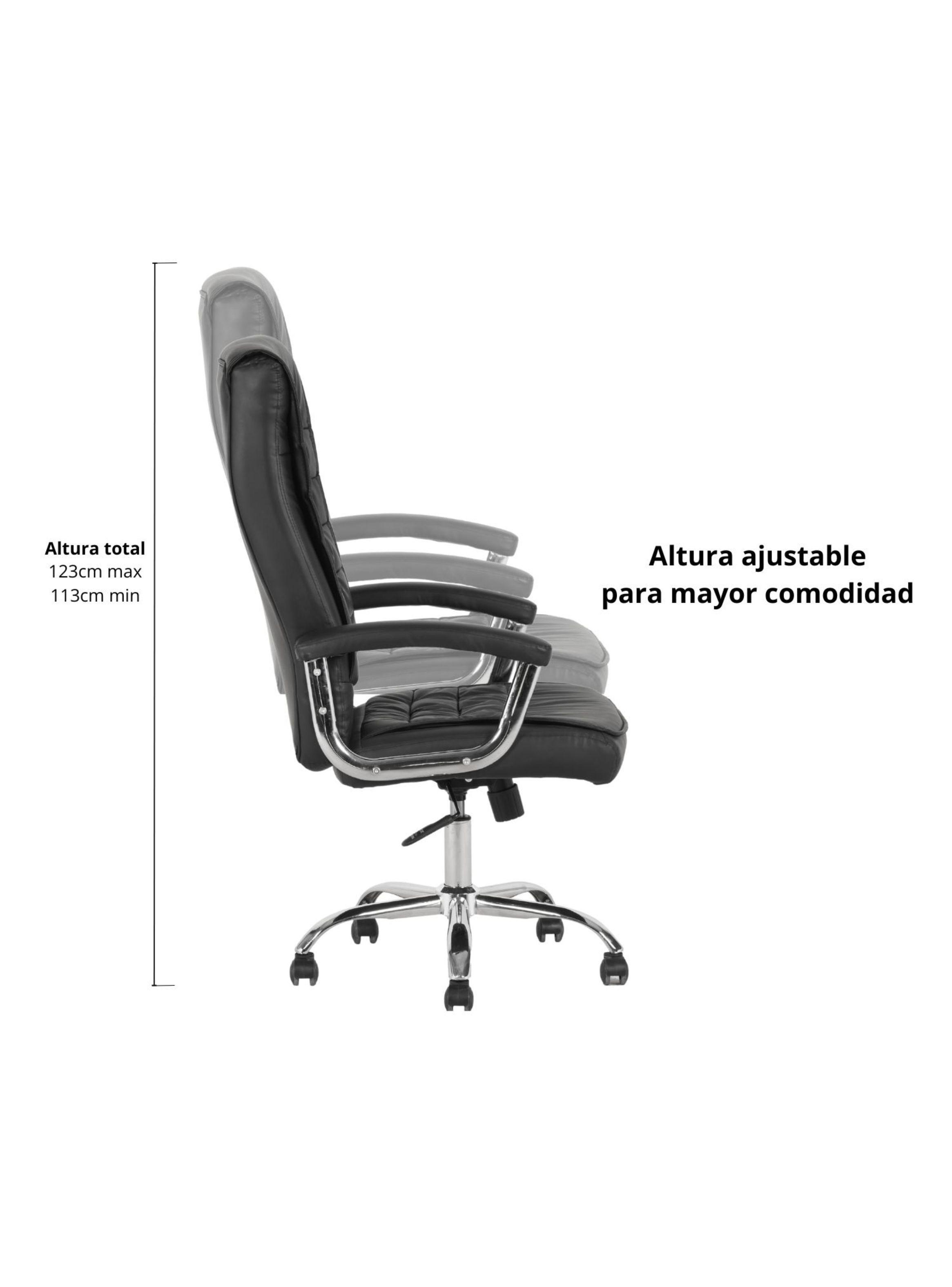 Sillon Gerencial Milano Negro-3
