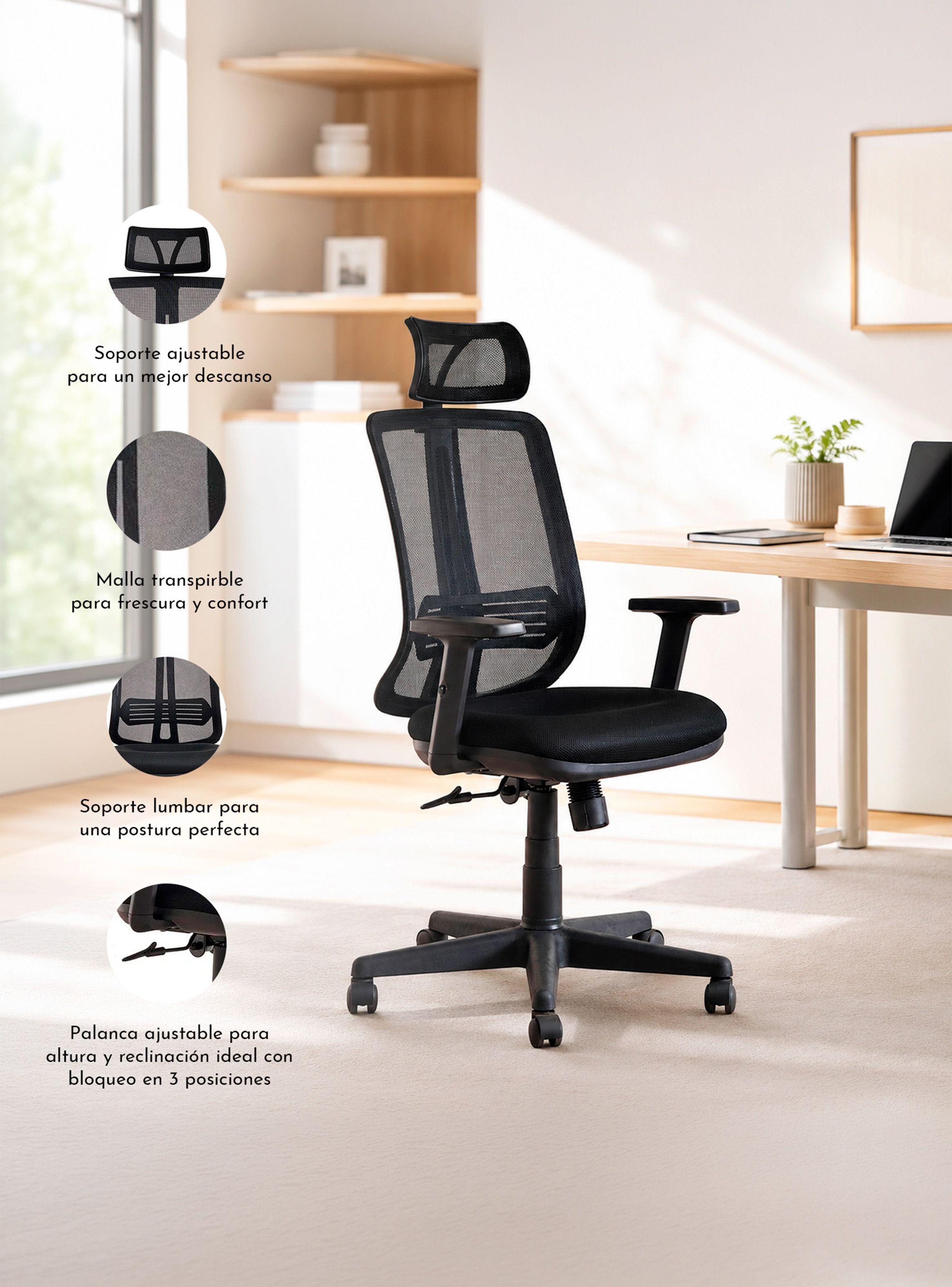 Silla de Escritorio Autonomous Full - Negro-2