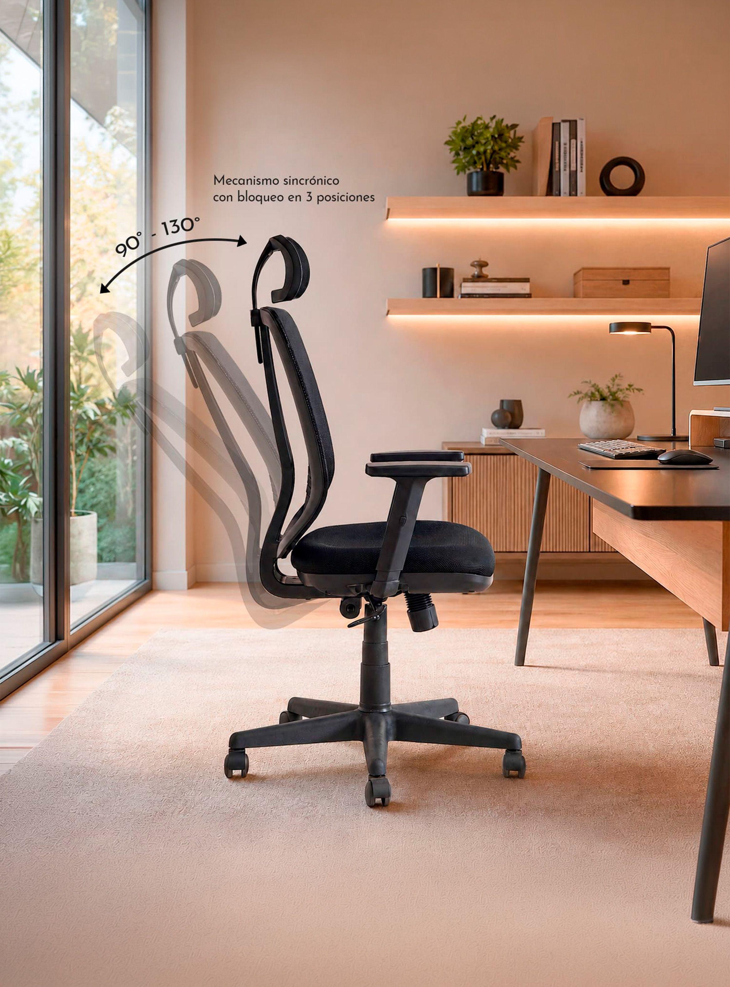 Silla de Escritorio Autonomous Full - Negro-4
