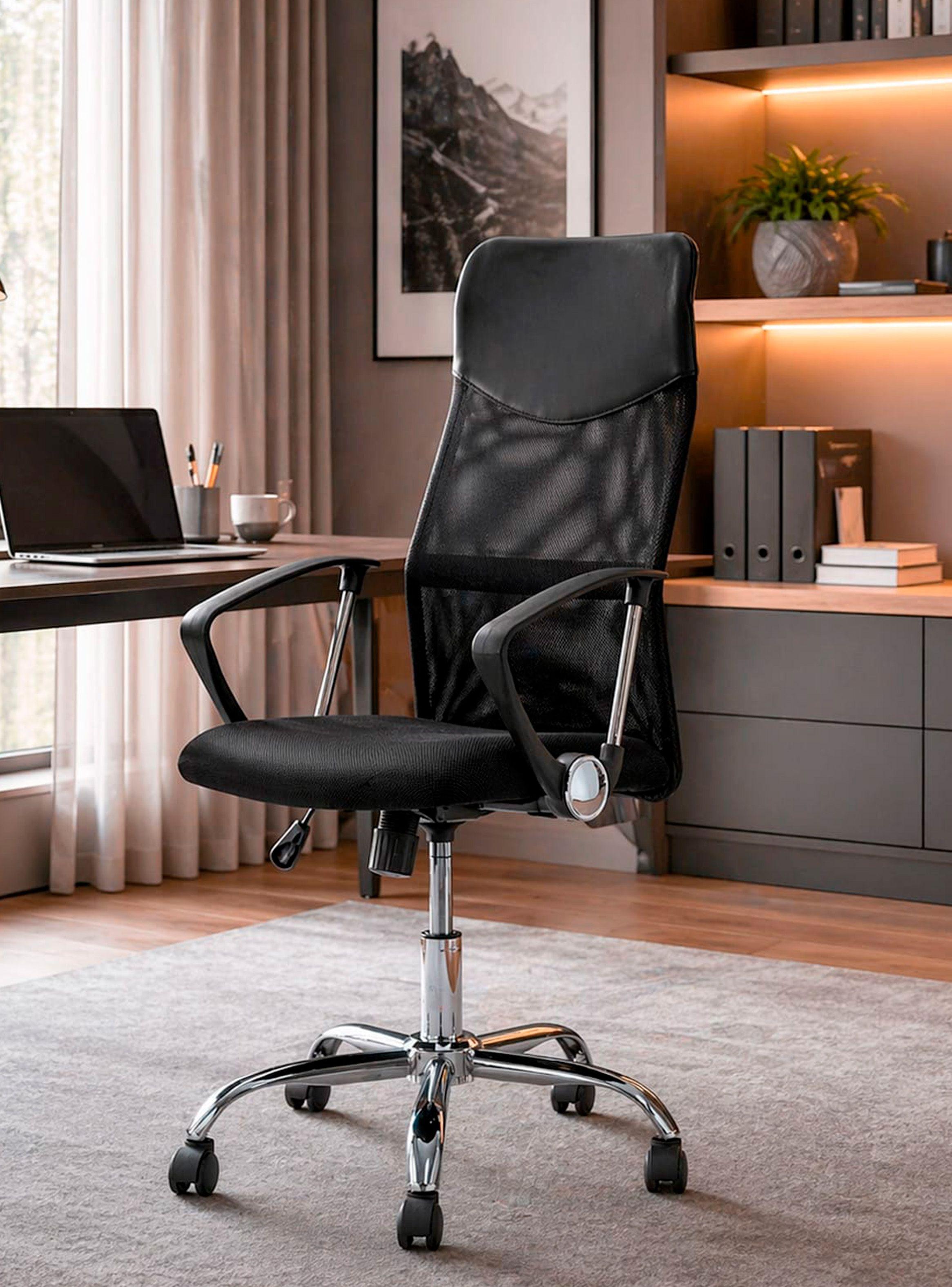 Silla Escritorio Ergonómica Autonomy Malla Reclinable Negra-0