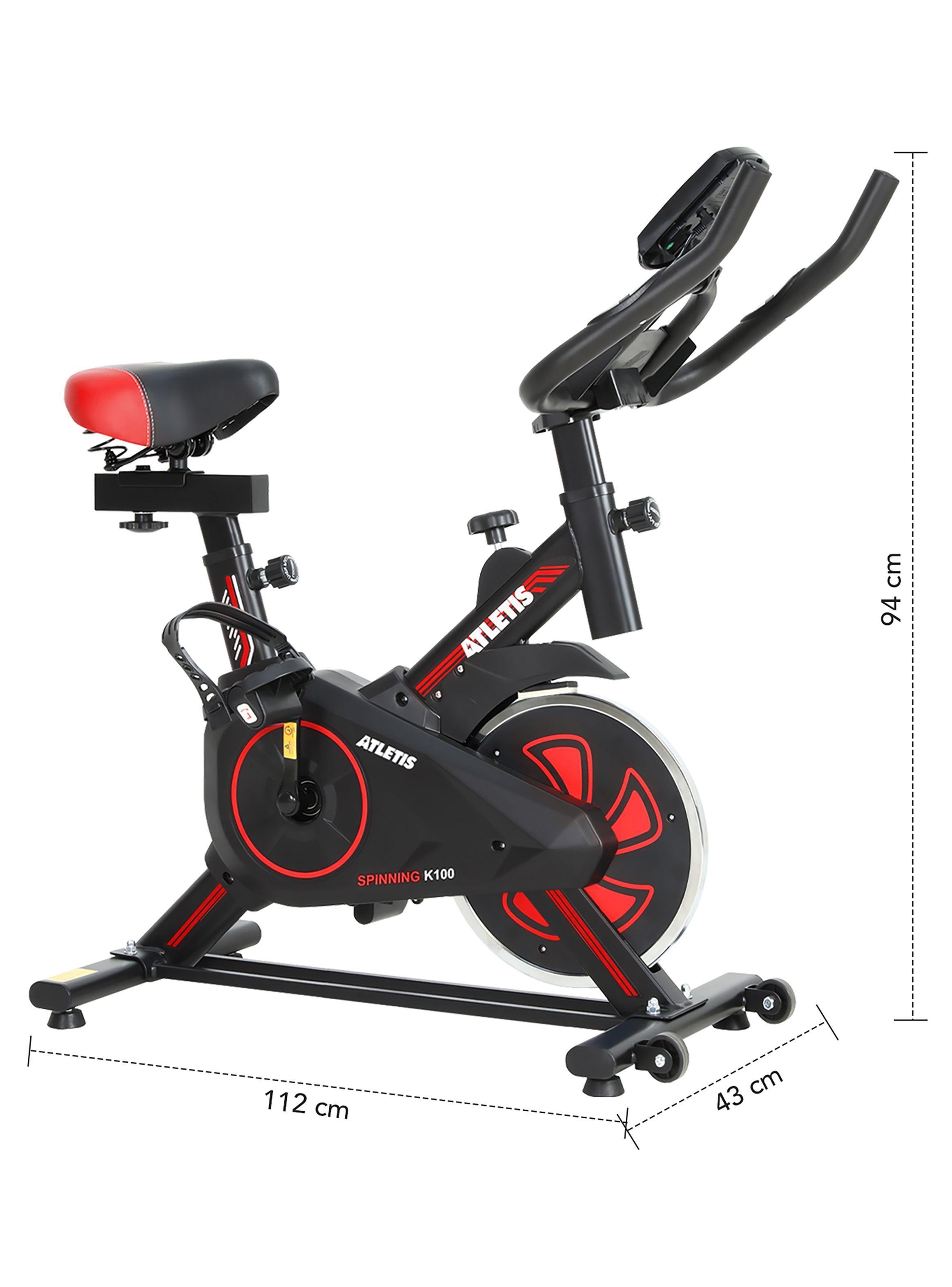 Bicicleta Spinning K100 Rojo-2