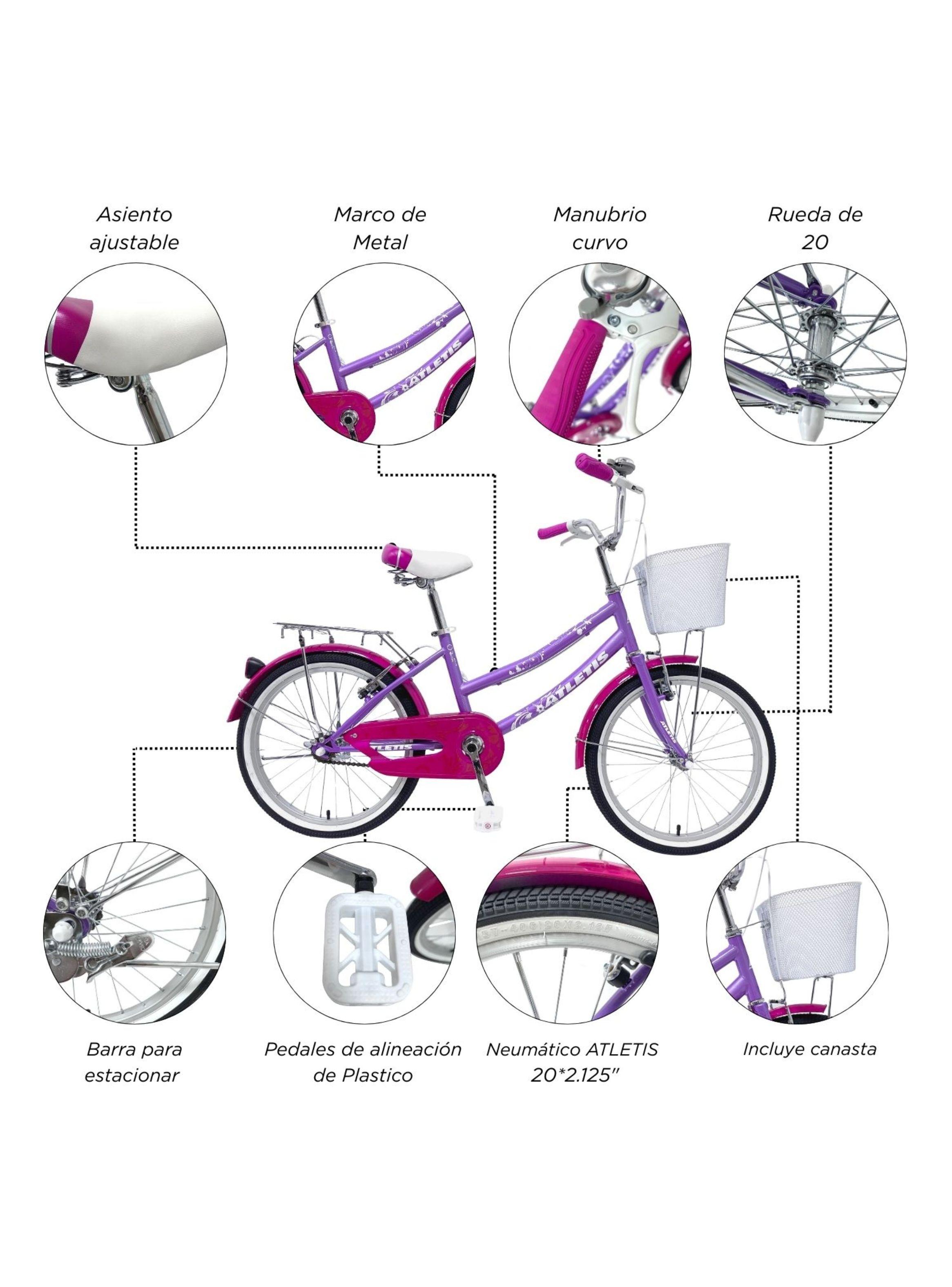 Bicicleta Infantil Classic Ride Canasto Aro 20-3