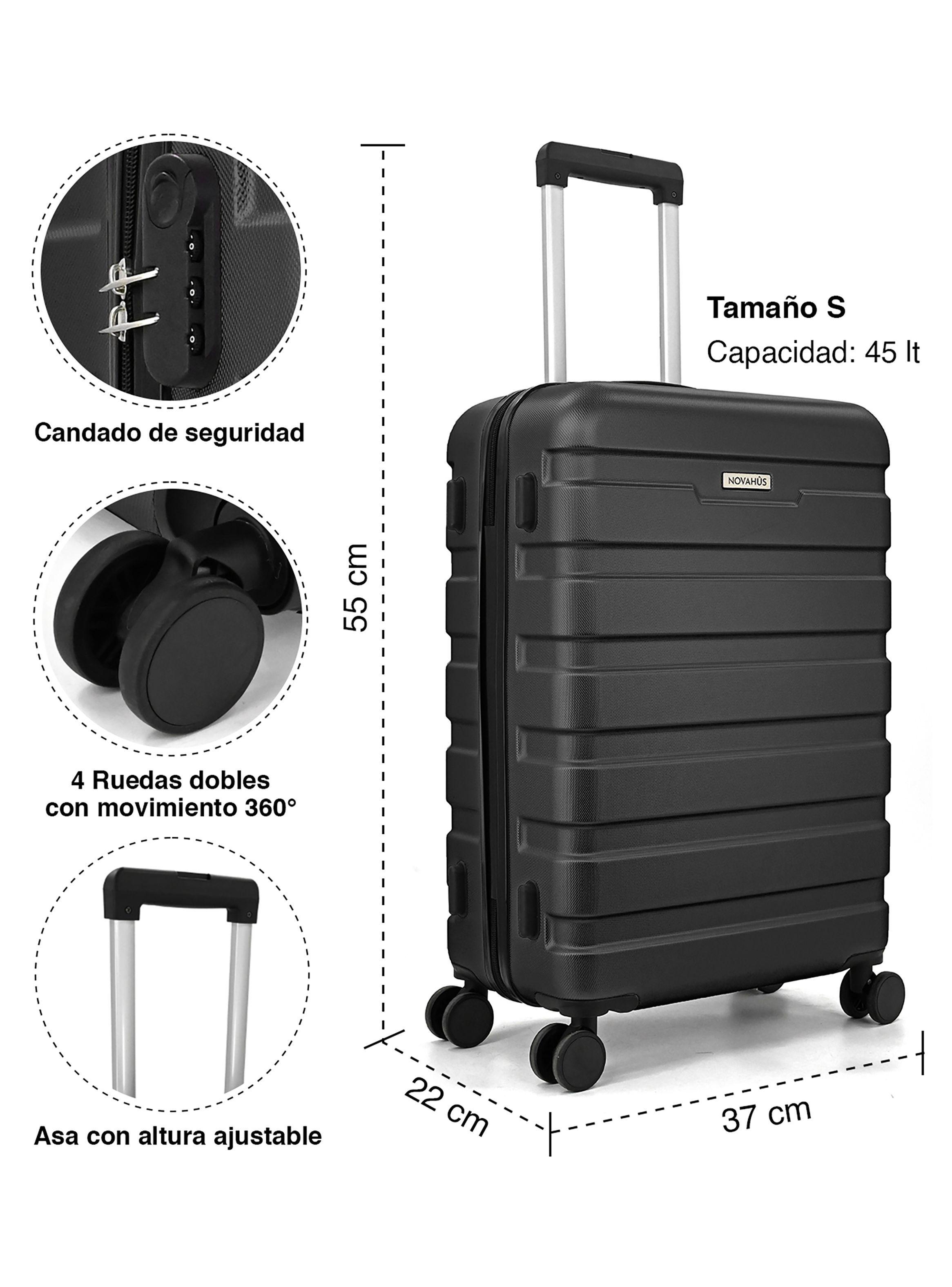 Maleta Rígida Danubio S 10 kg Cabina Negra-2