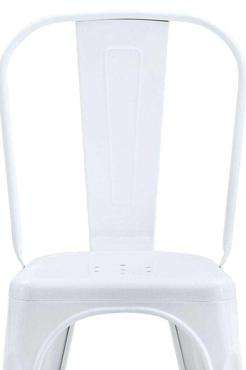 Pack De 4 Silla Metal Tolix Blanco-4