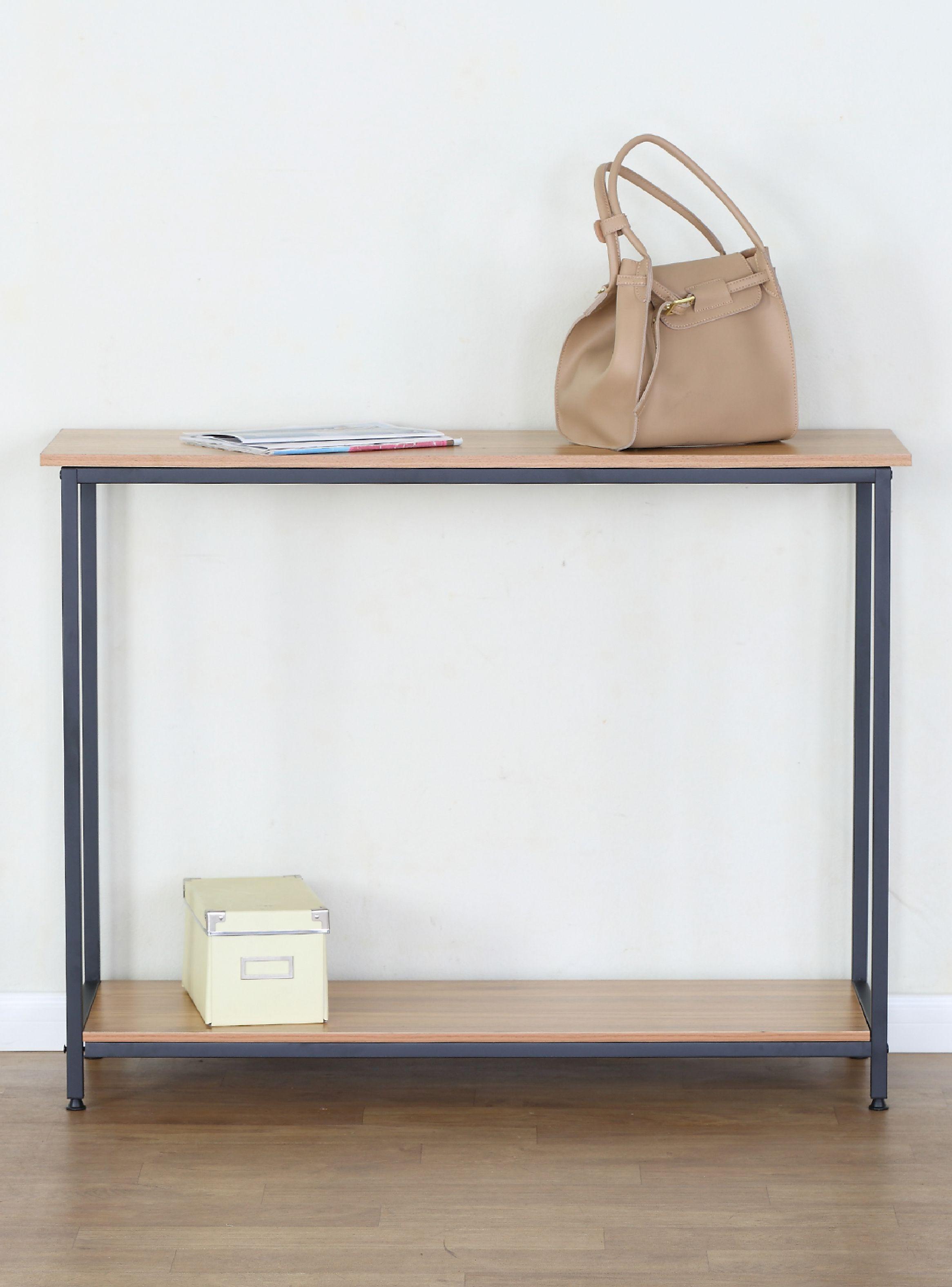 Arrimo Novahus Industrial Café con Tubo de Acero y MDF-5