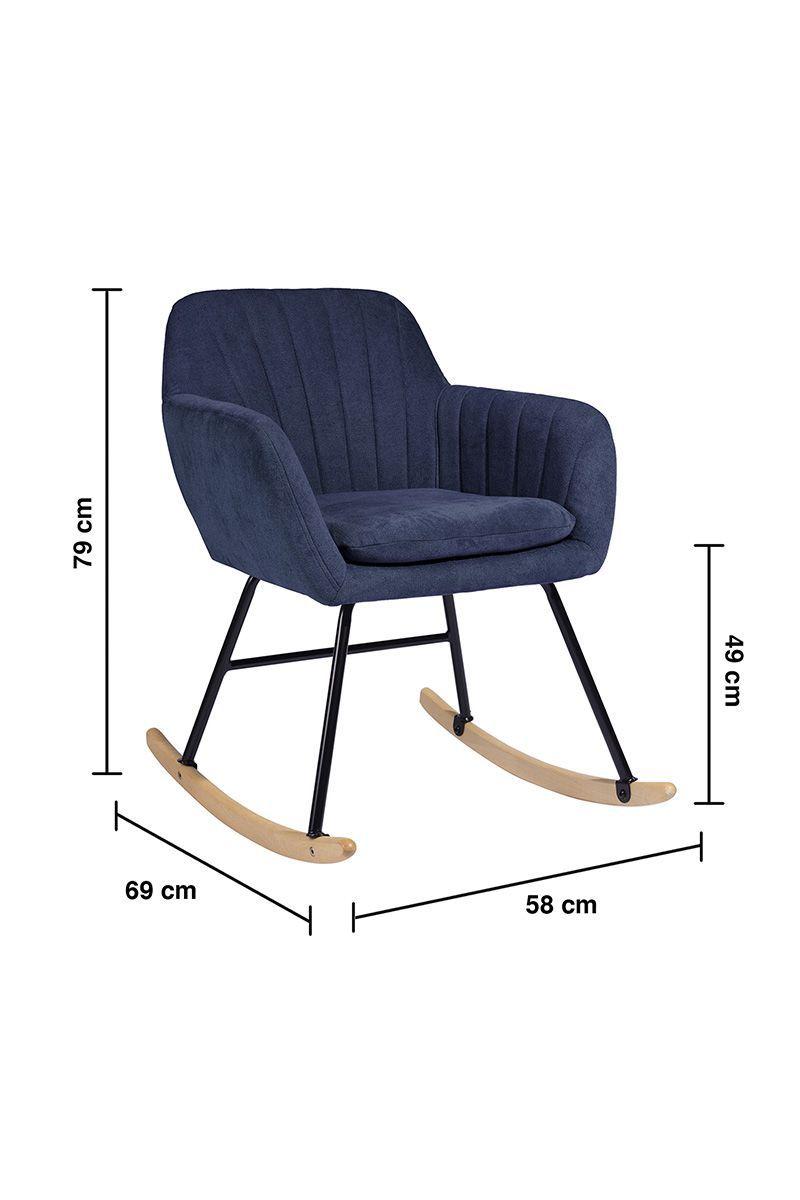Silla Mecedora Sitial Berceau Azul-2