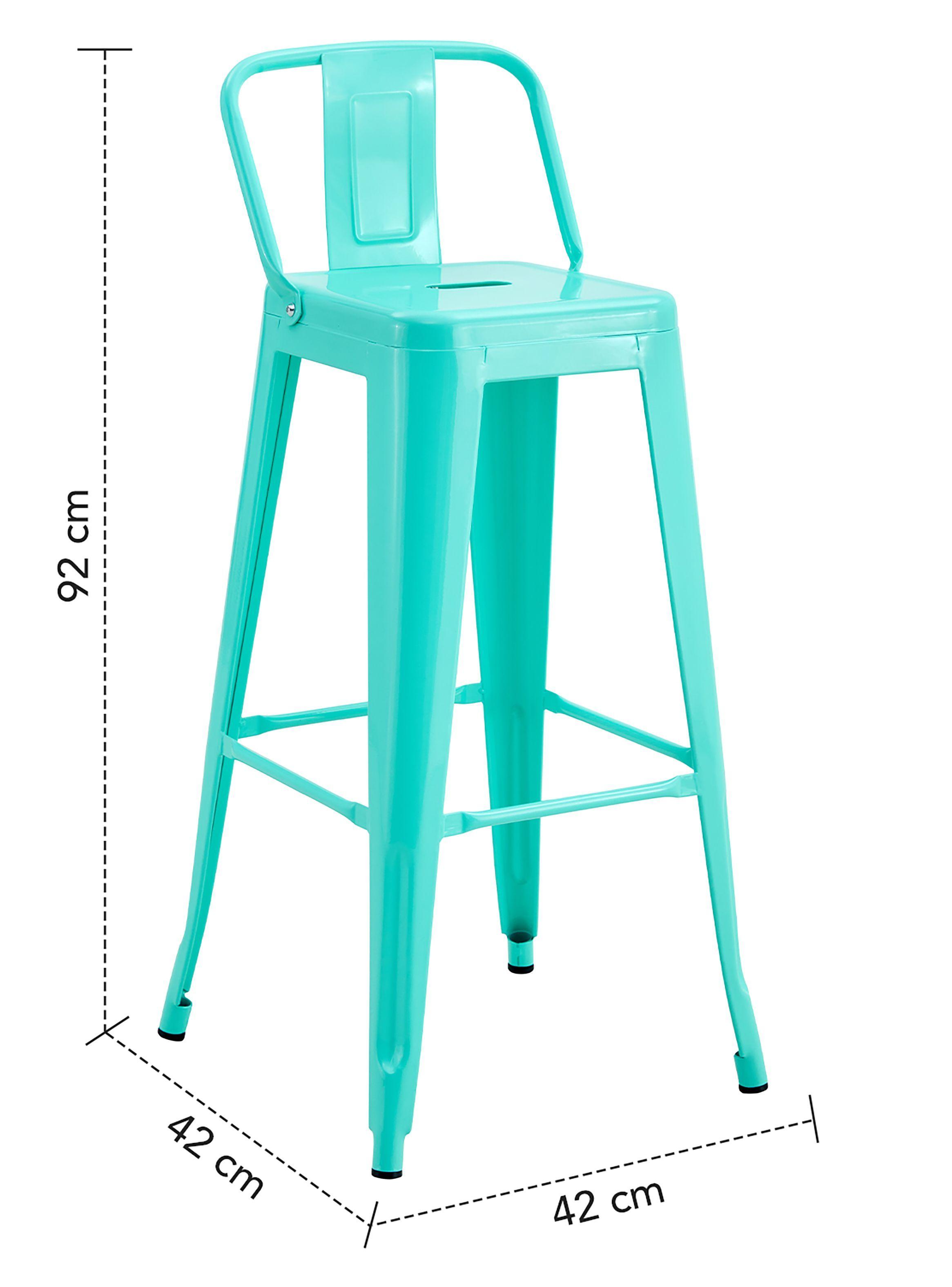 Silla Alta Metal Menta-7
