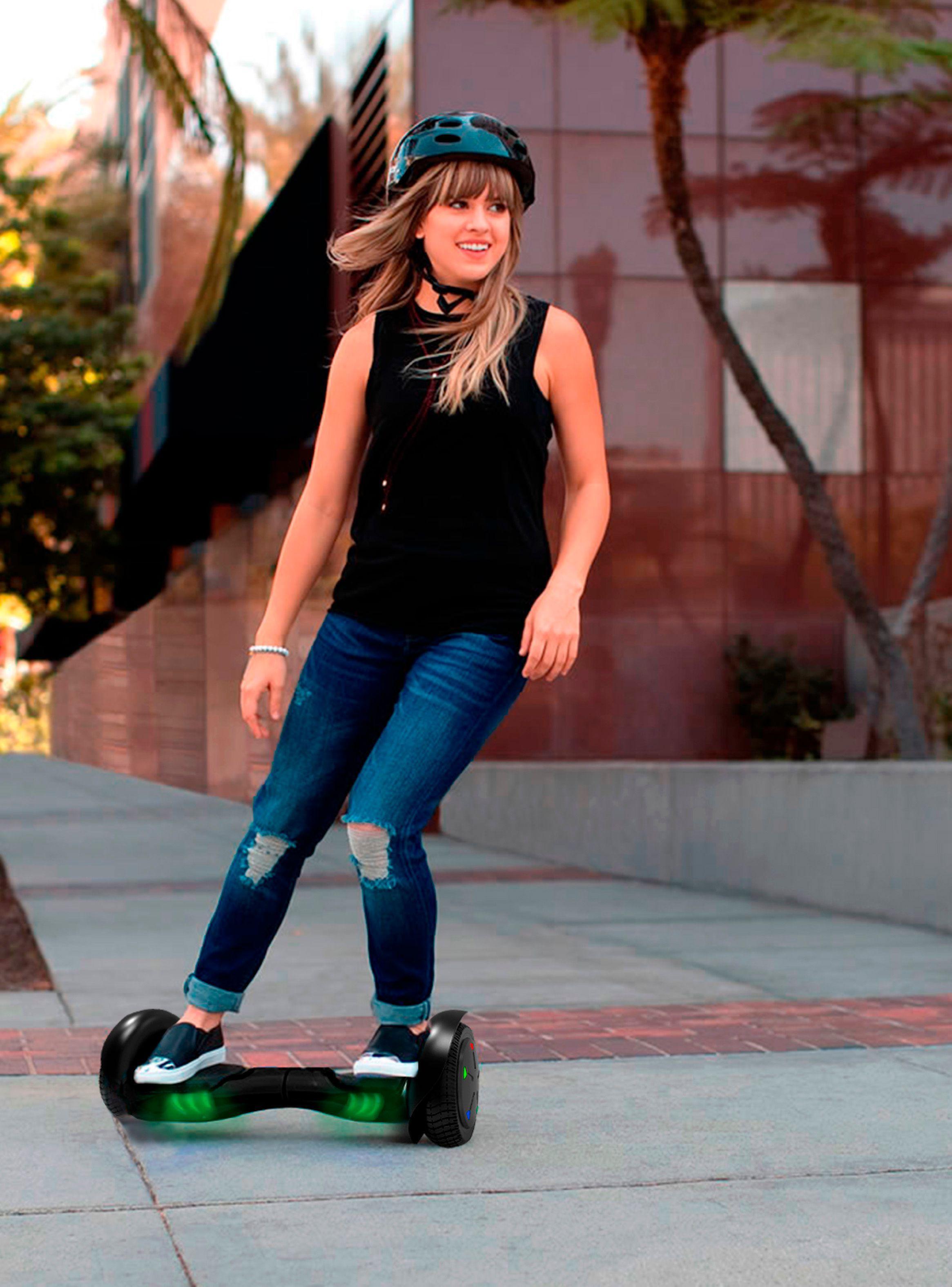 Scooter Hoverboard Bluetooth Luces LED - Negro-1
