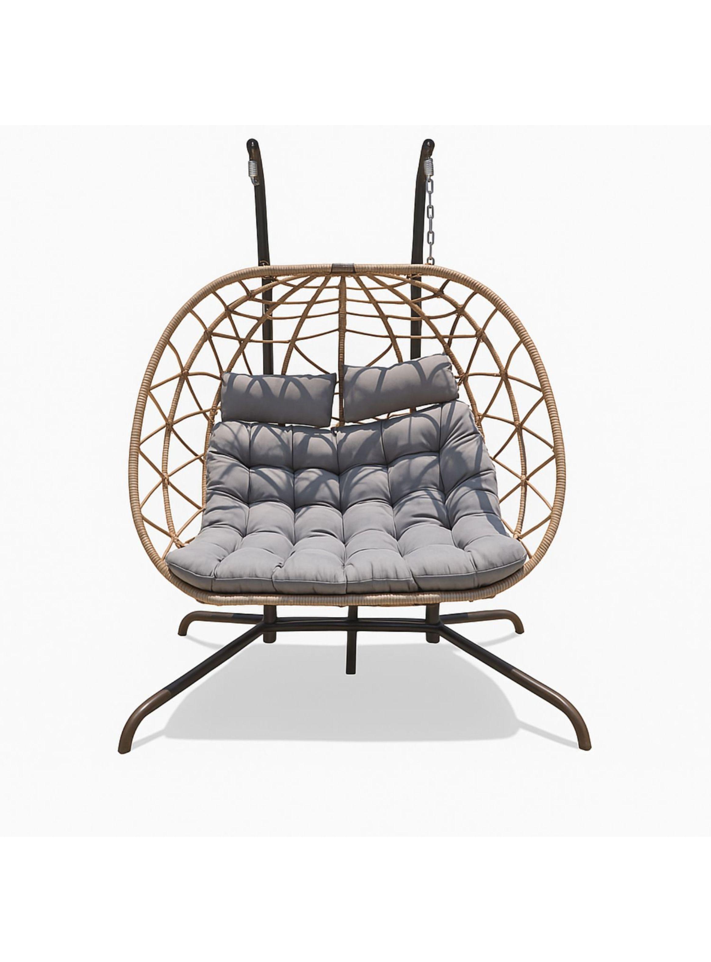 Silla Colgante de Terraza Doble 2 Personas-3