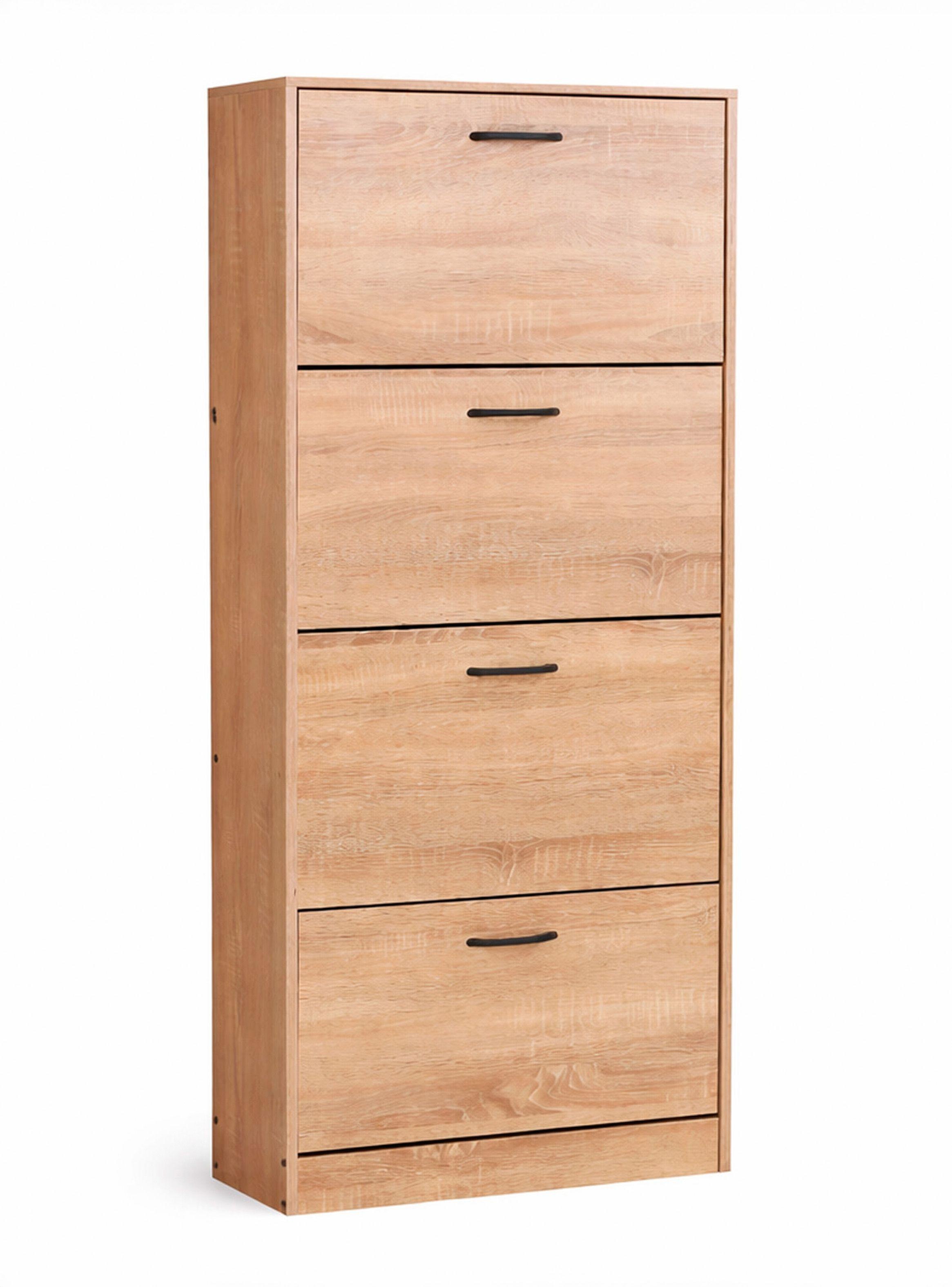 Estante Zapatero 4 niveles 150 x 60 x 24  cm Café-0