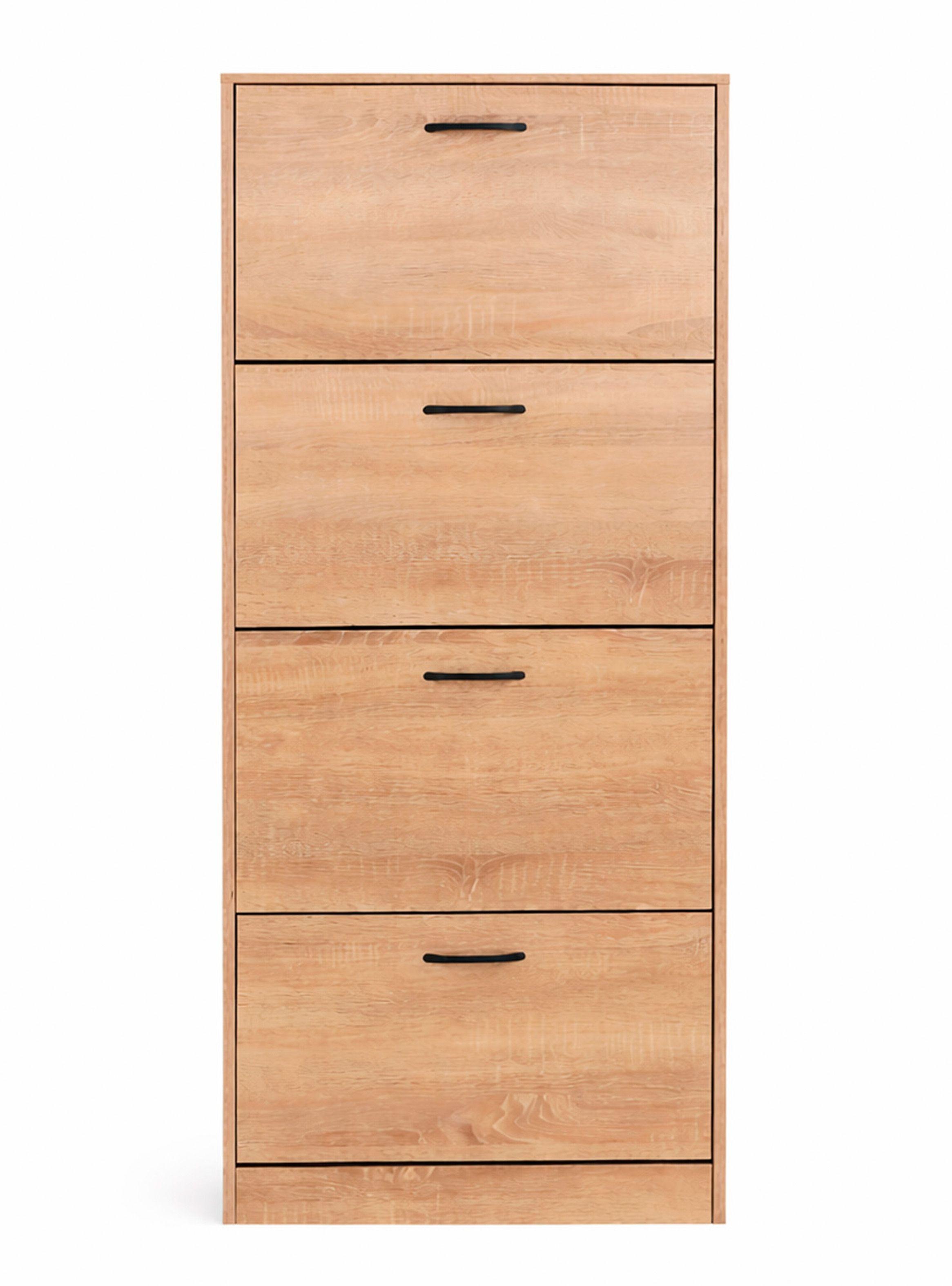 Estante Zapatero 4 niveles 150 x 60 x 24  cm Café-5