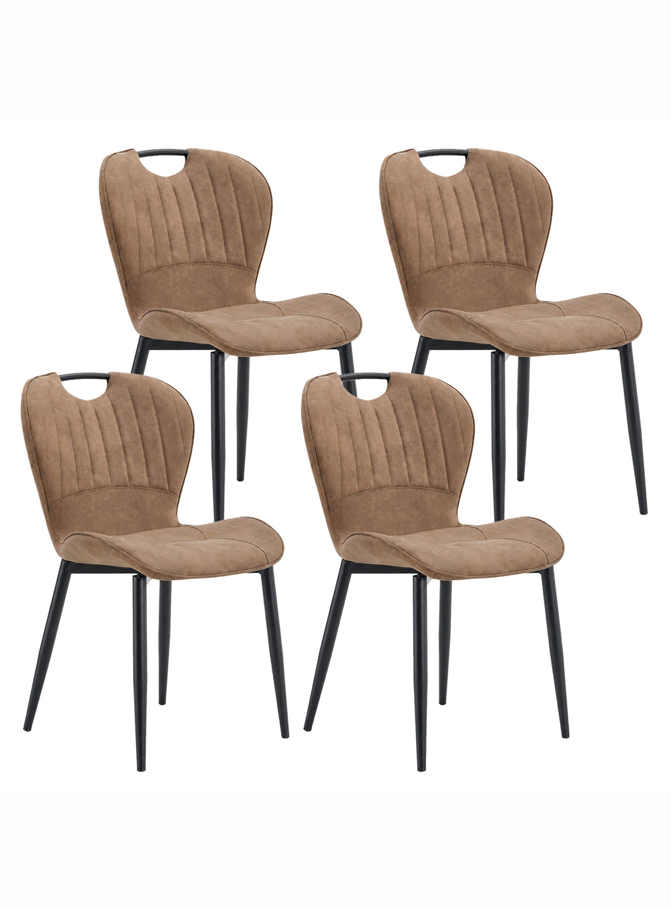 Pack 4 Sillas Comedor Presto Café-1