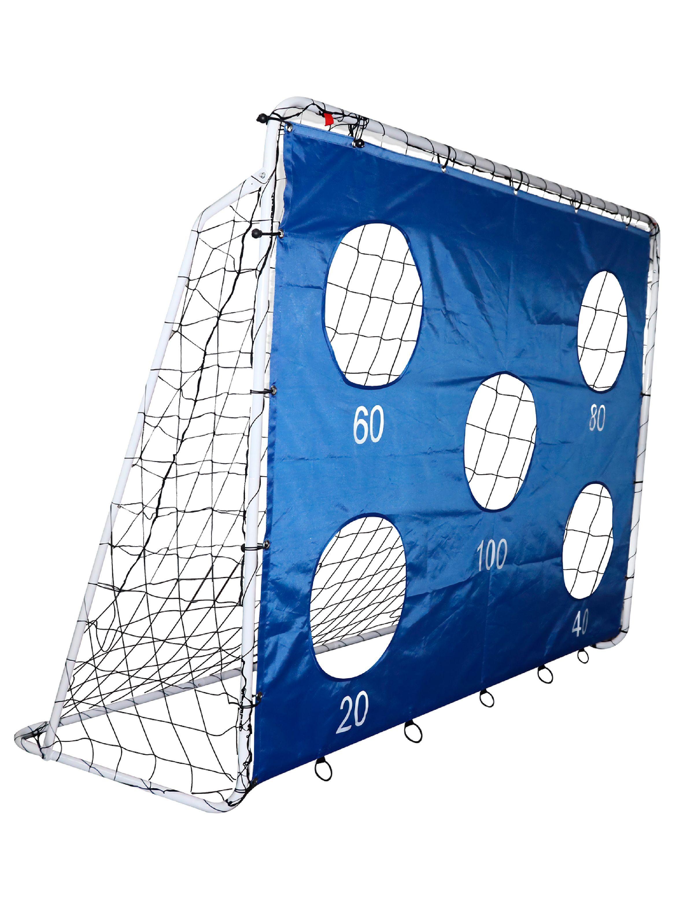 Arco de Fútbol Max Magic Azul 3 en 1 con Objetivos 213cm-0