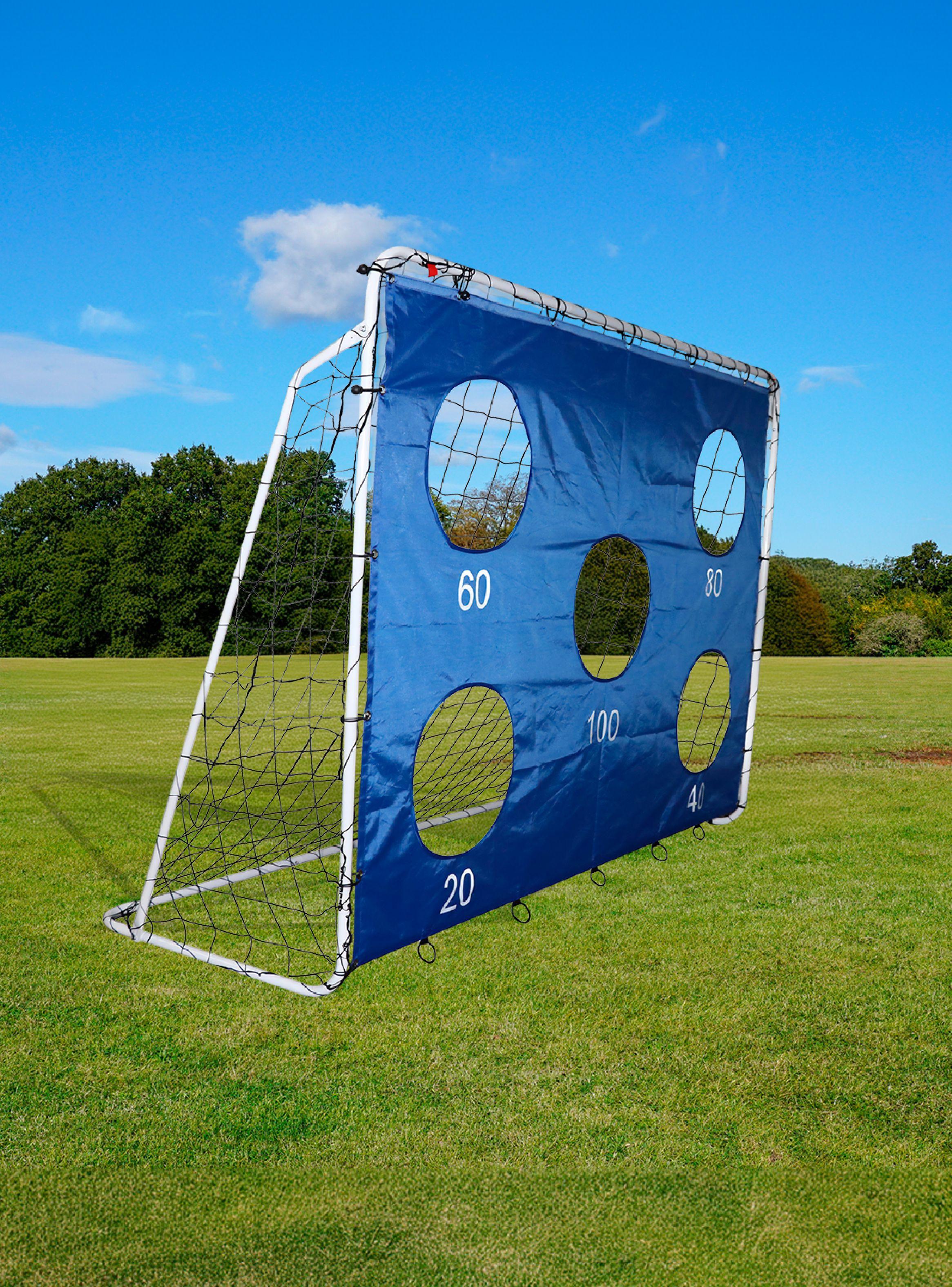 Arco de Fútbol Max Magic Azul 3 en 1 con Objetivos 213cm-1