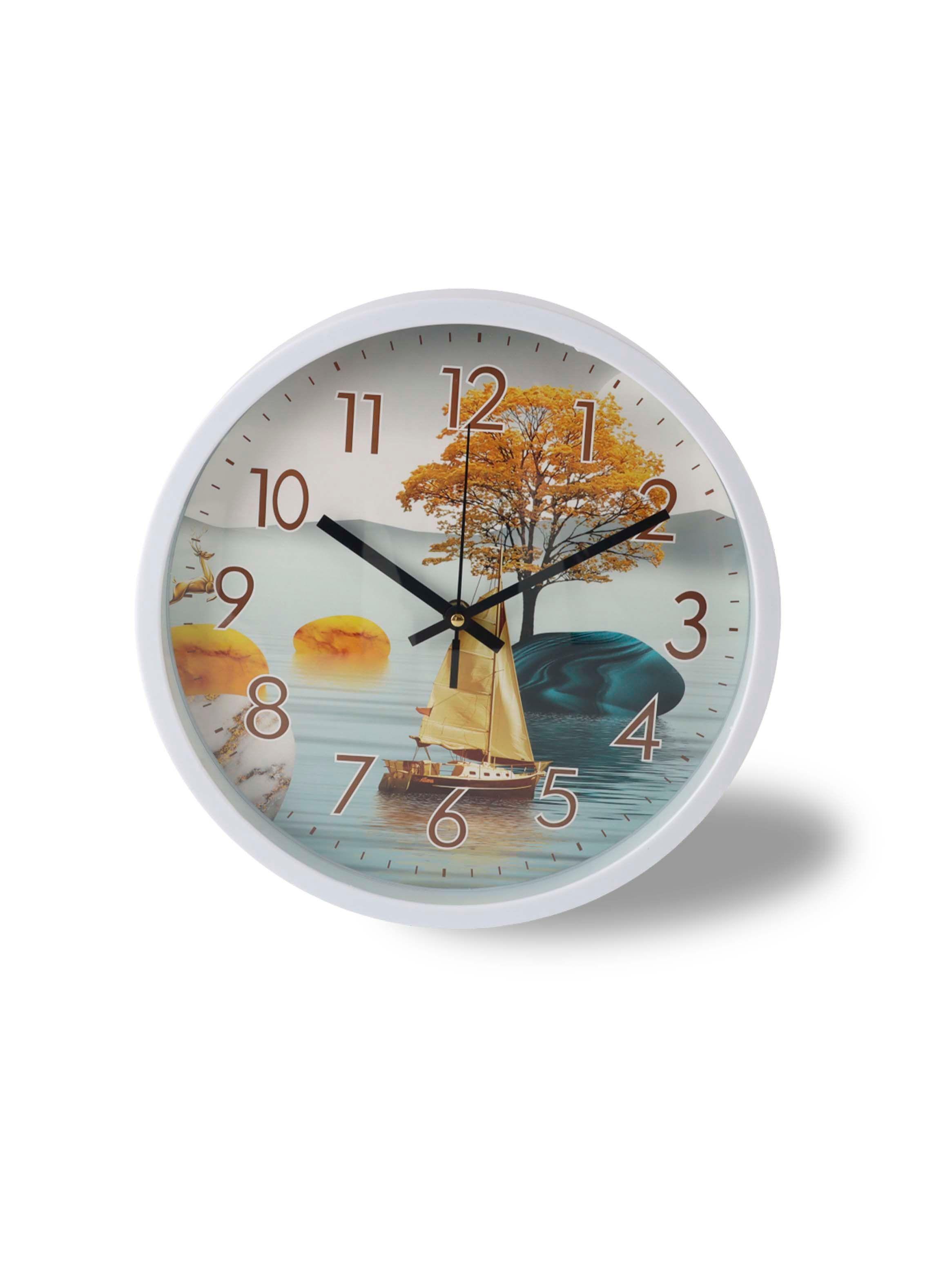 Reloj Decorativo Pared  Diseño 30 cm blanco-0