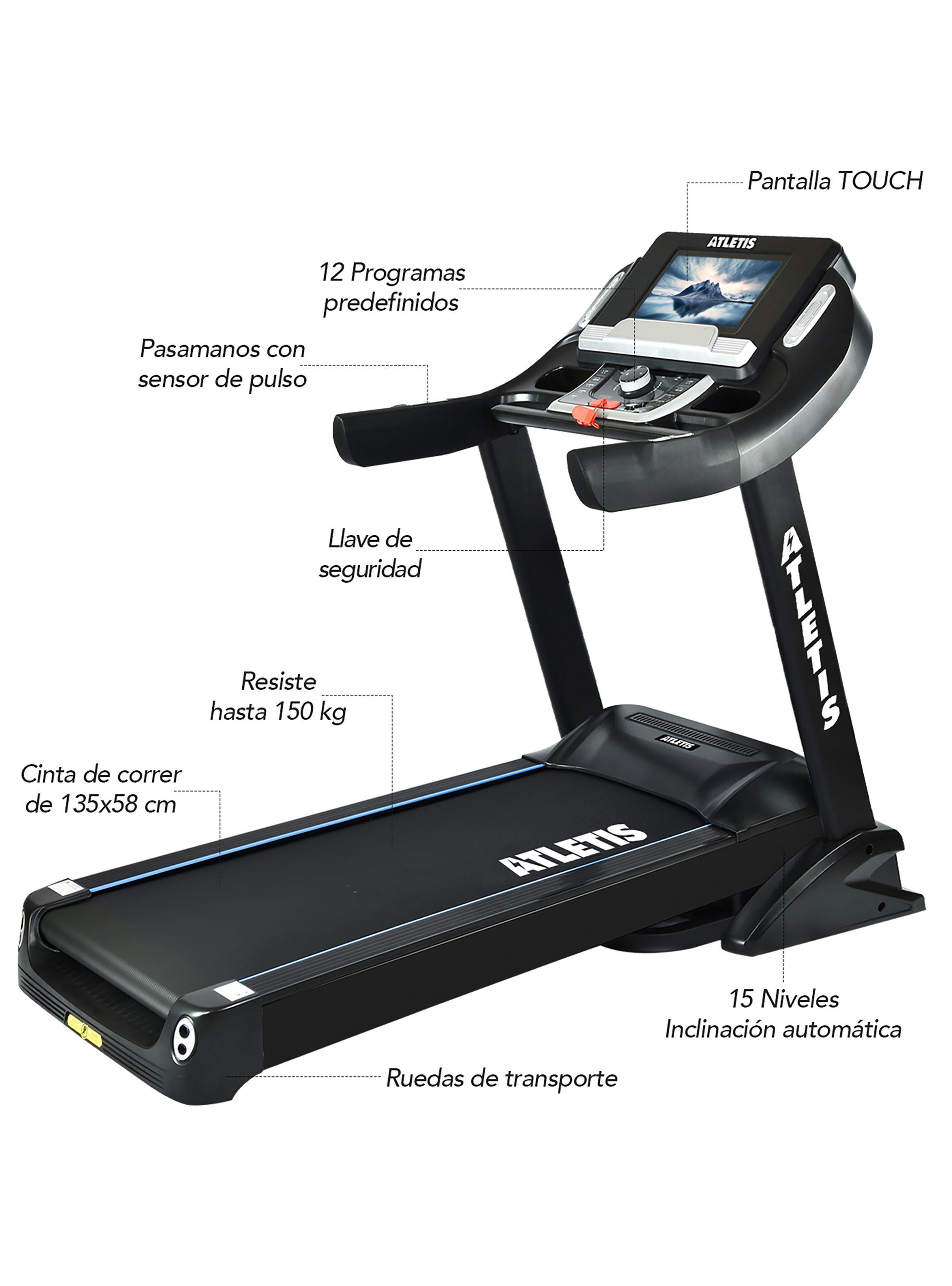 Trotadora Infinity X  VII 20km/h 3.5HP Touch Screen Negro-1
