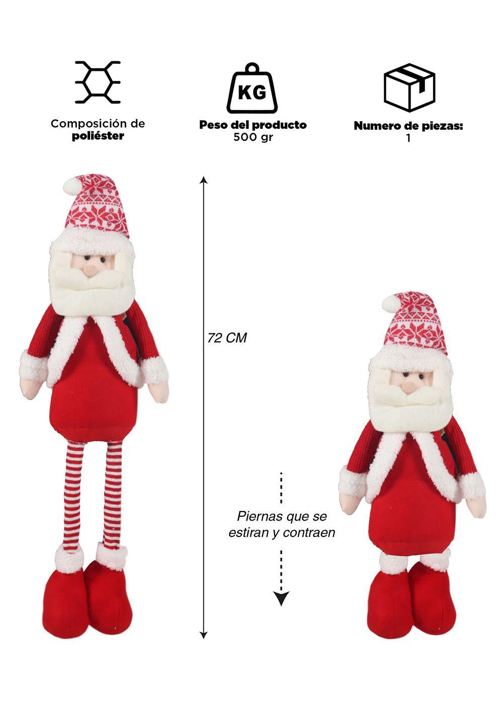 Muñeco de Navidad 72 cm Rojo-2