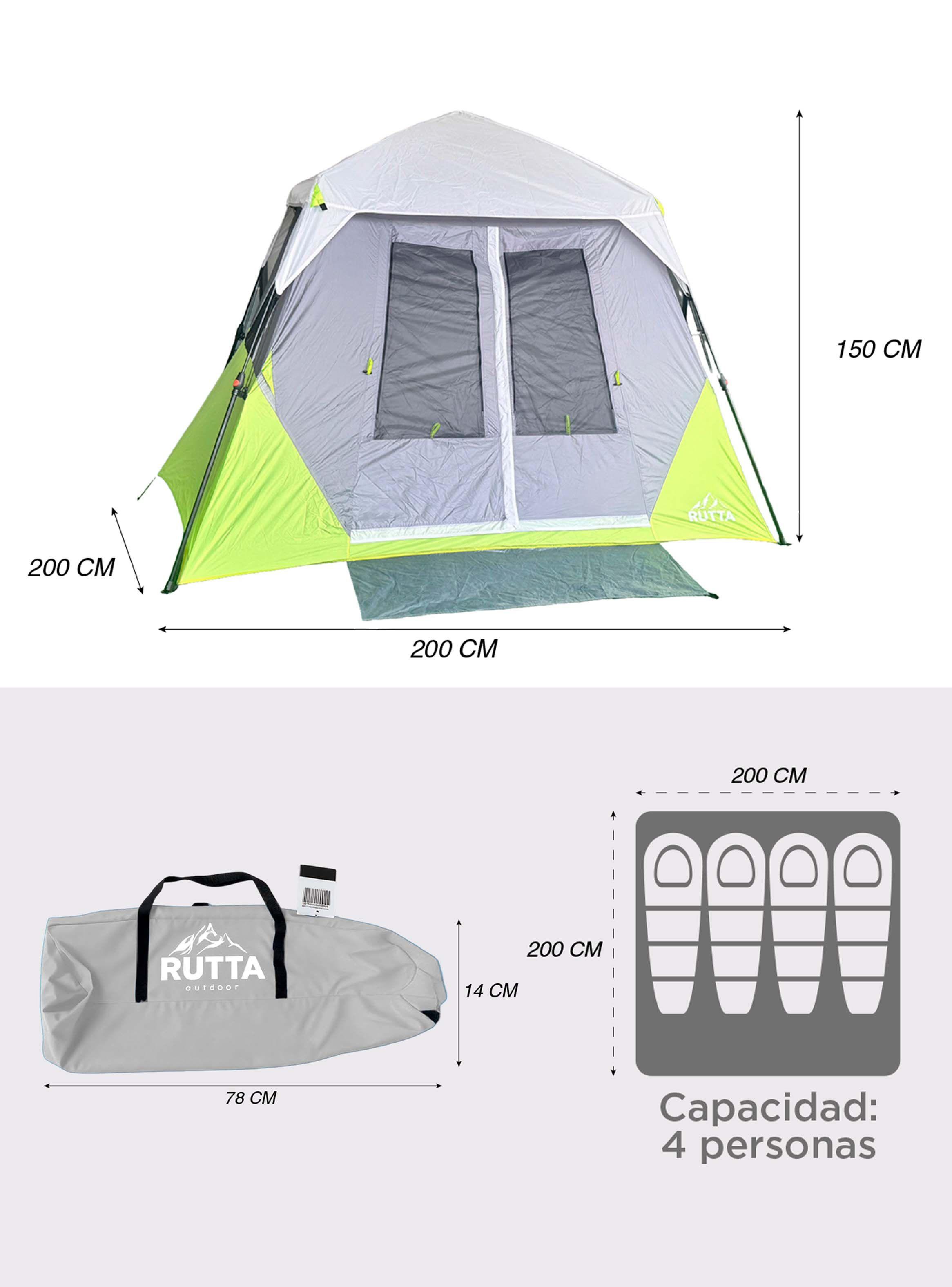 Carpa Instantánea QuickCamp 4 Personas-3