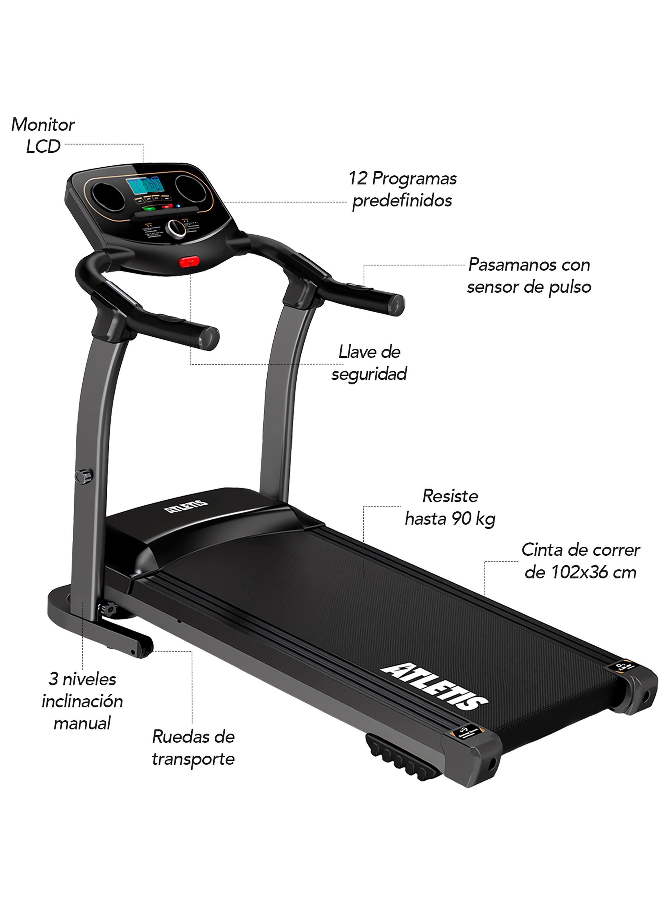 Trotadora Plegable M201 Bluetooth Negro-2