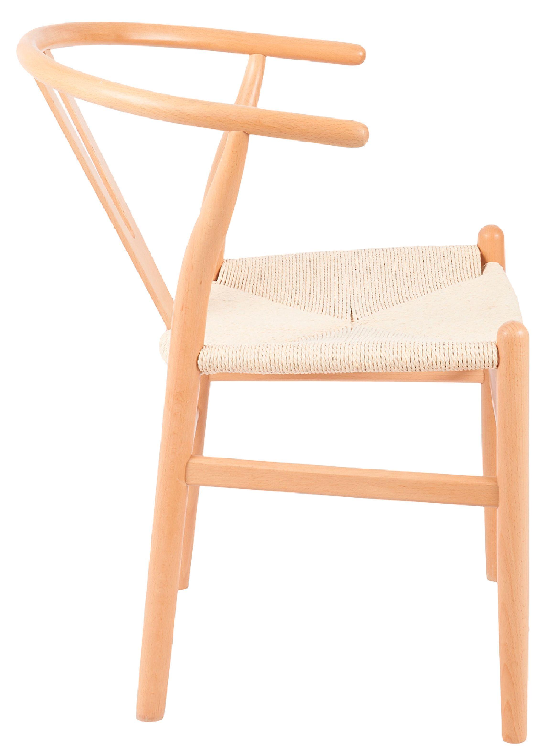 Pack 2 Sillas Comedor Novahus Wishbone Natural Beige-2