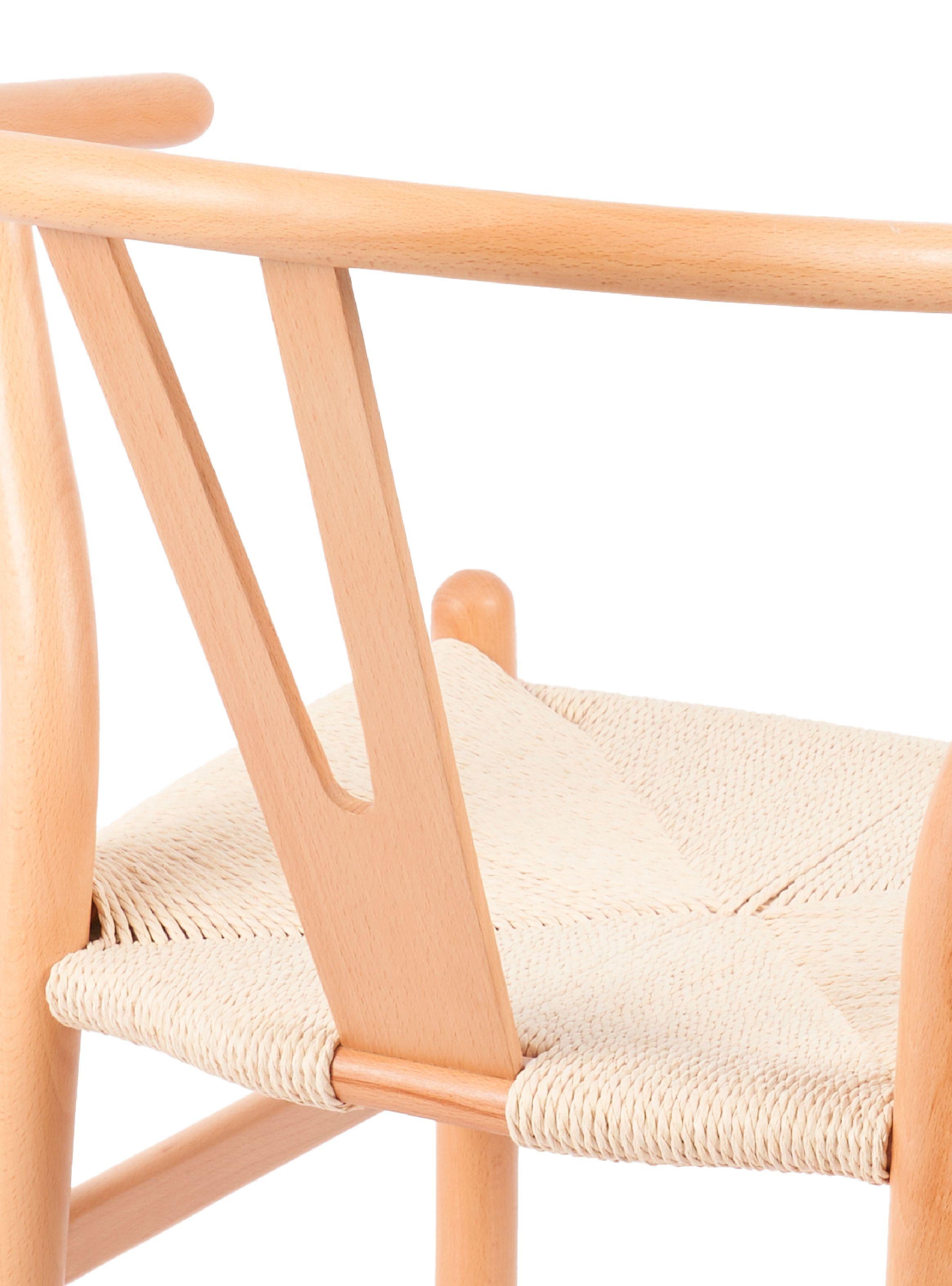 Pack 2 Sillas Comedor Novahus Wishbone Natural Beige-4