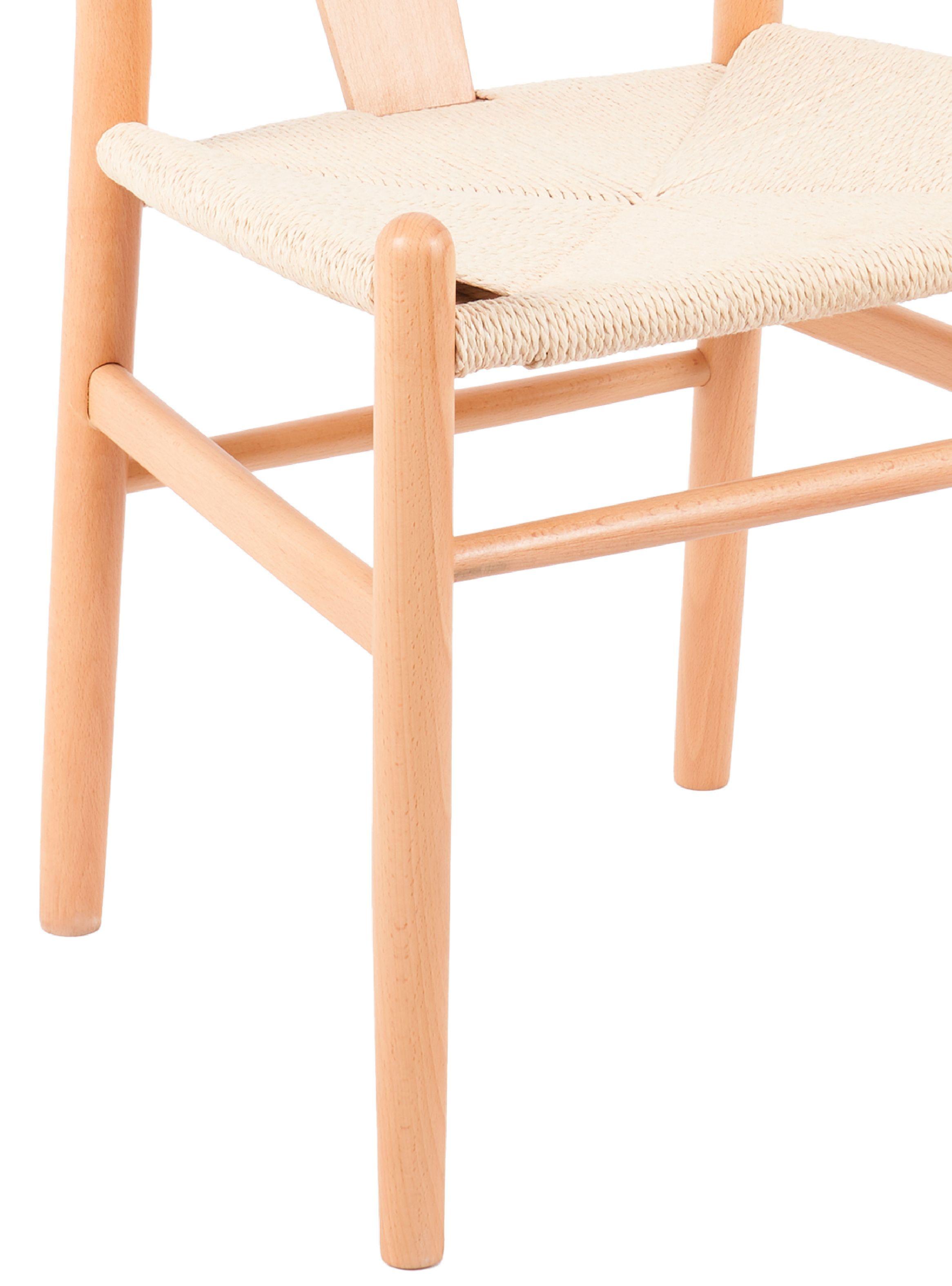 Pack 2 Sillas Comedor Novahus Wishbone Natural Beige-5