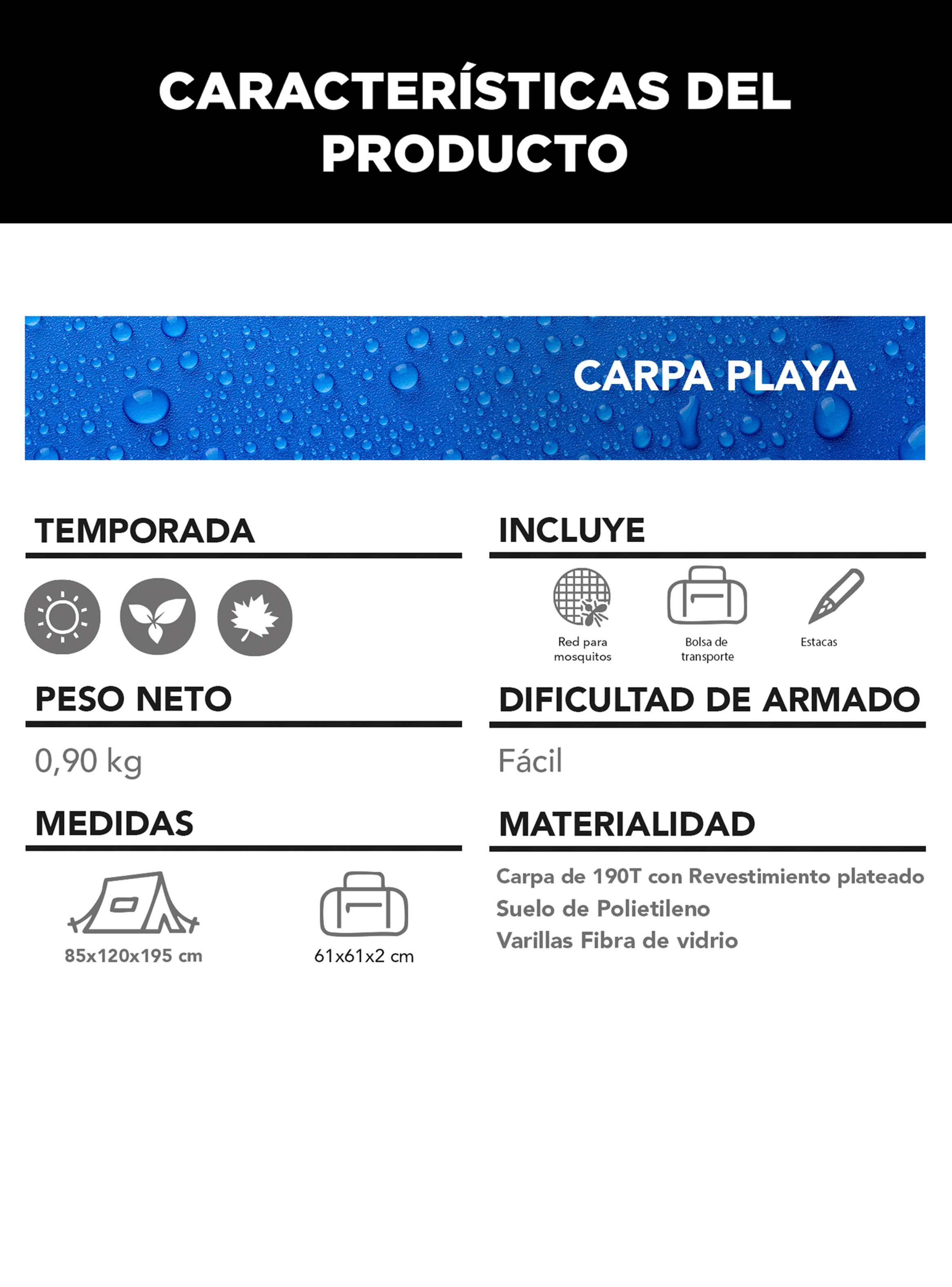 Carpa Playa Camping Instantáneo-4