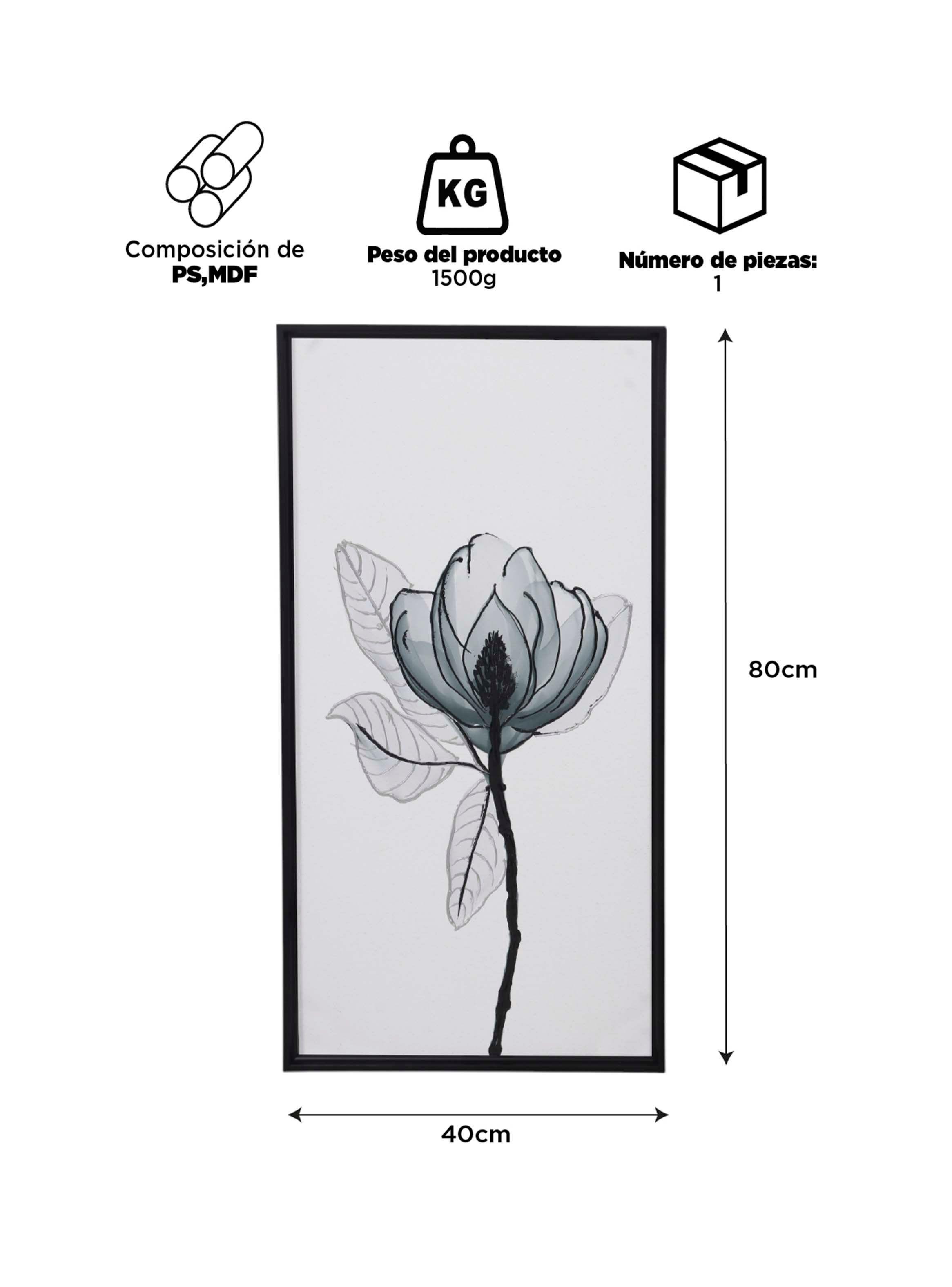 Cuadro Decorativo Flores B-1