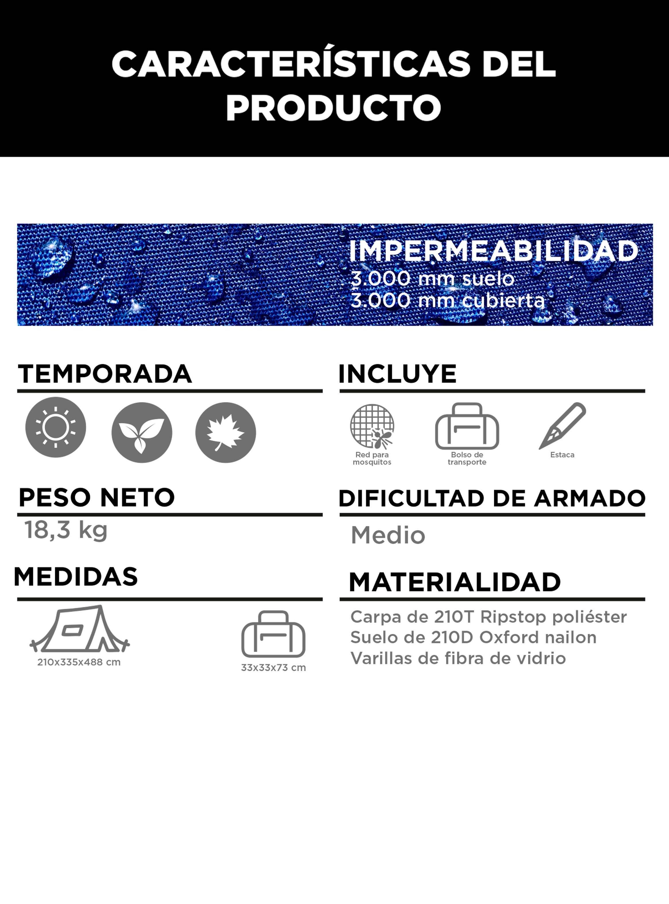 Carpa Camping Yosemite 12 Personas-4