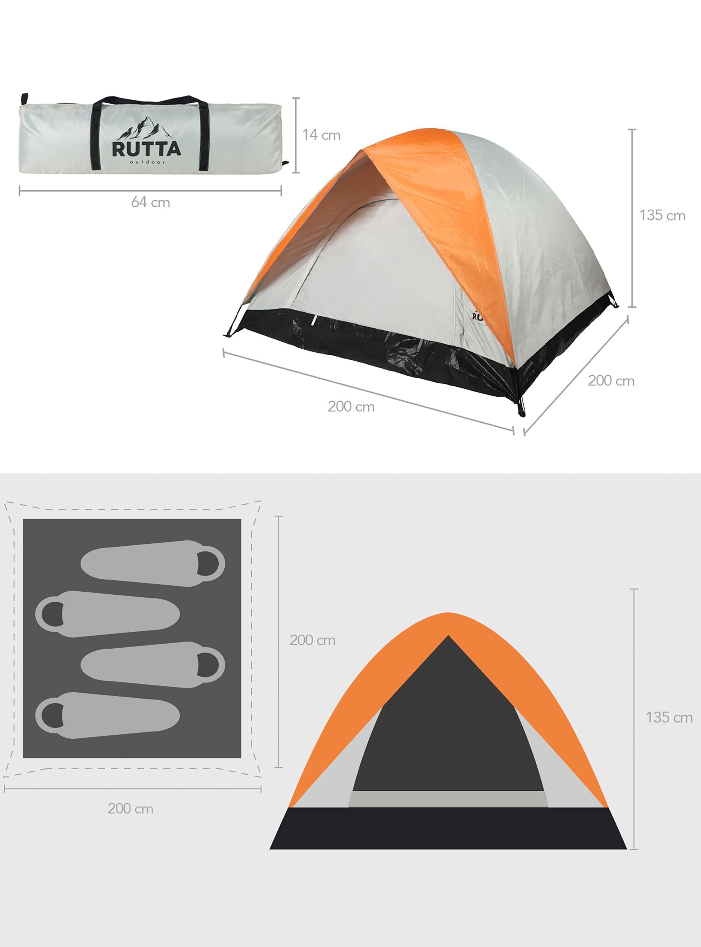 Carpa 4 Personas Rutta Camping Outdoor Blanca-6