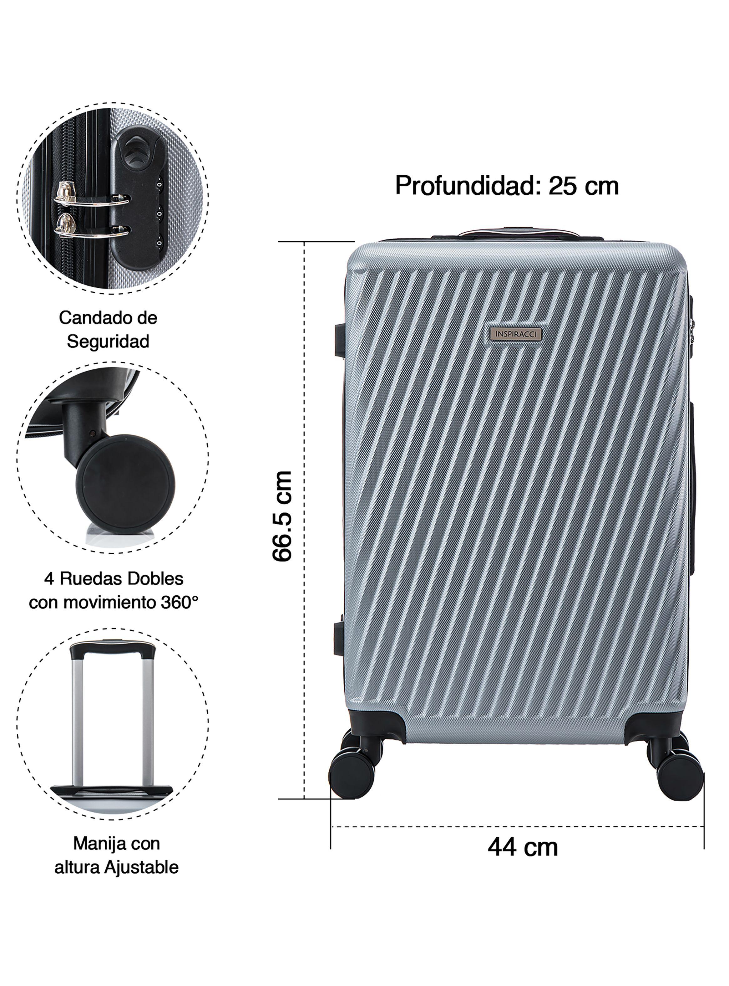 Maleta Rigida Milan m 18kg gris-2