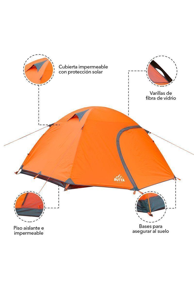 Carpa Camping Familiar 3 a 4 Personas Outdoor-6