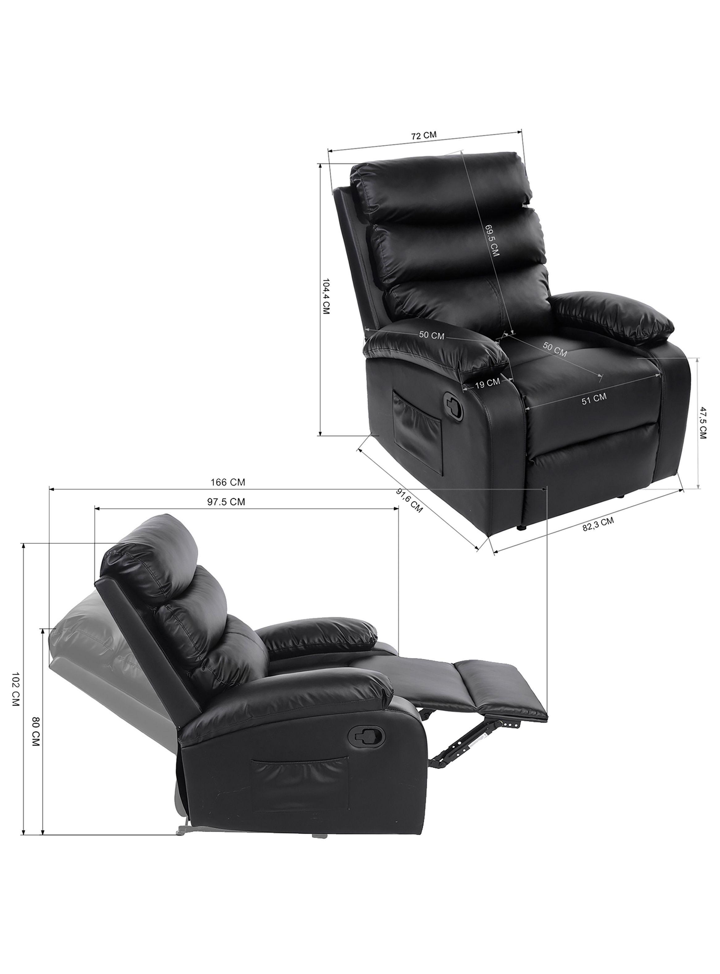 Berger Bennetts Reclinable Negro-2
