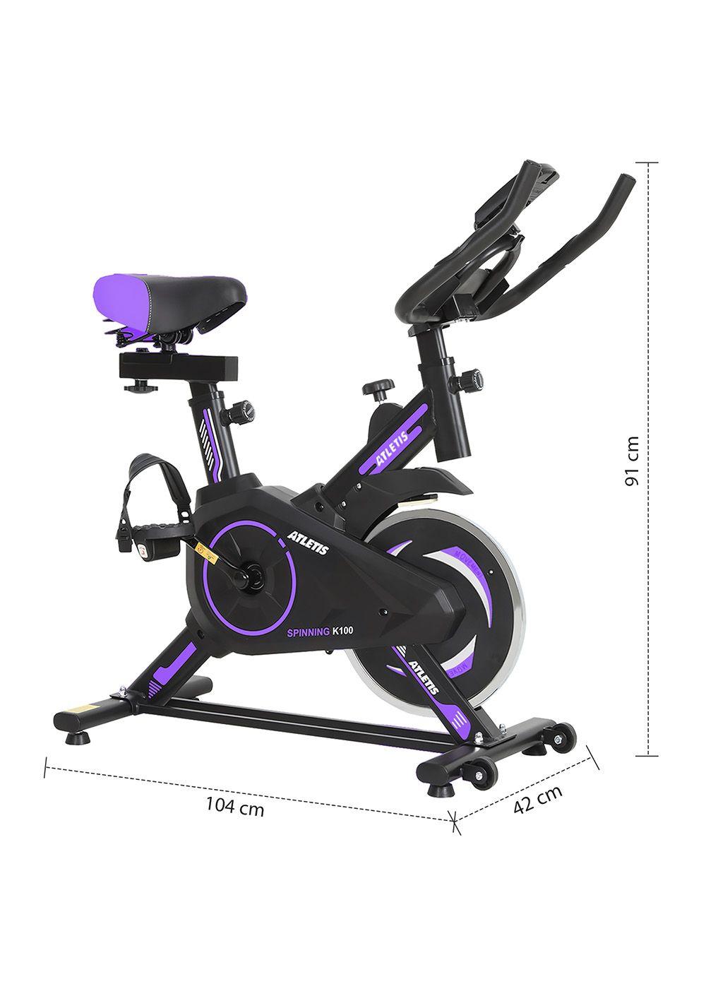 Bicicleta Spinning K100 Lite Morado-5