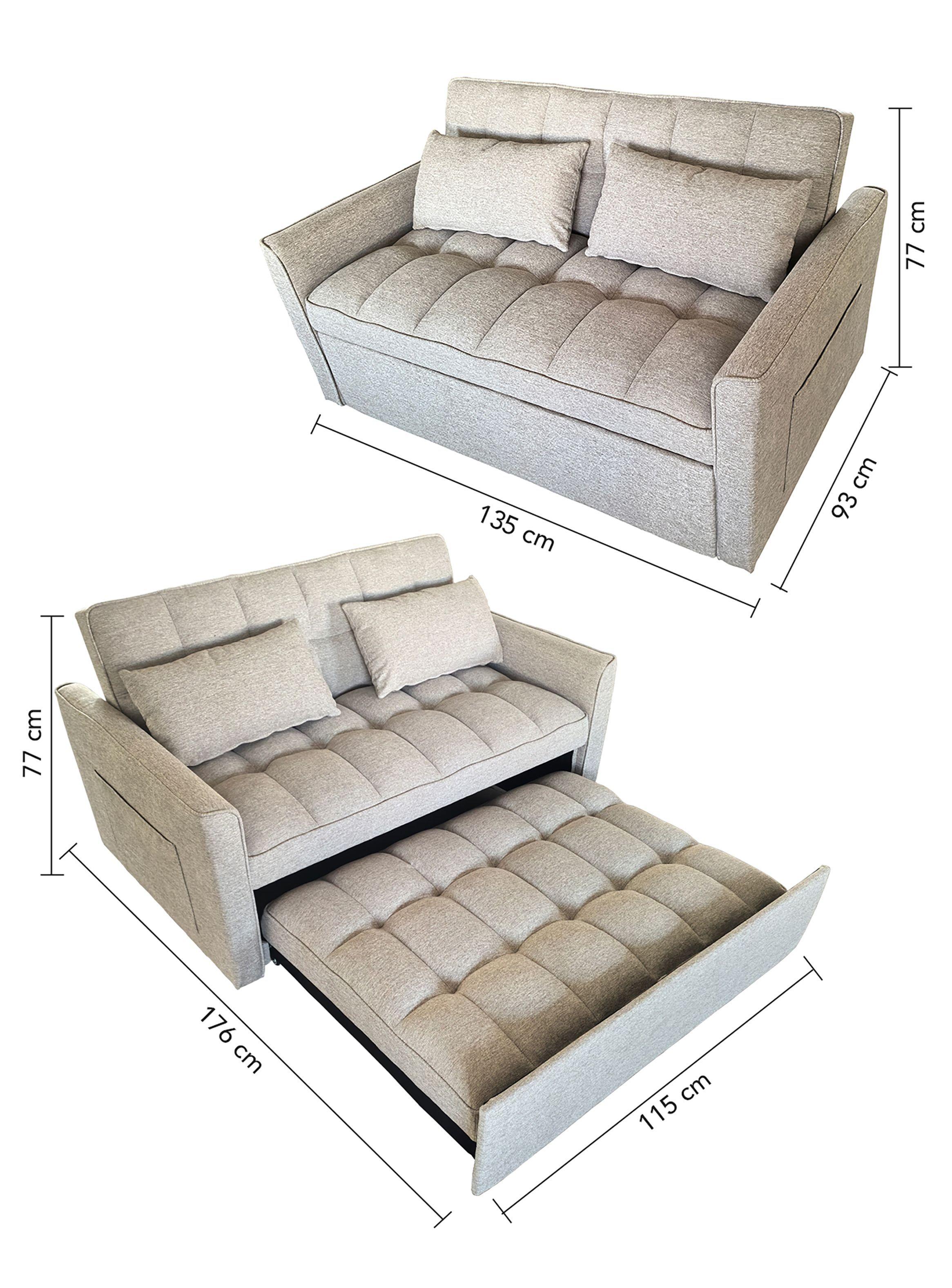 Sofa Cama Beige-2