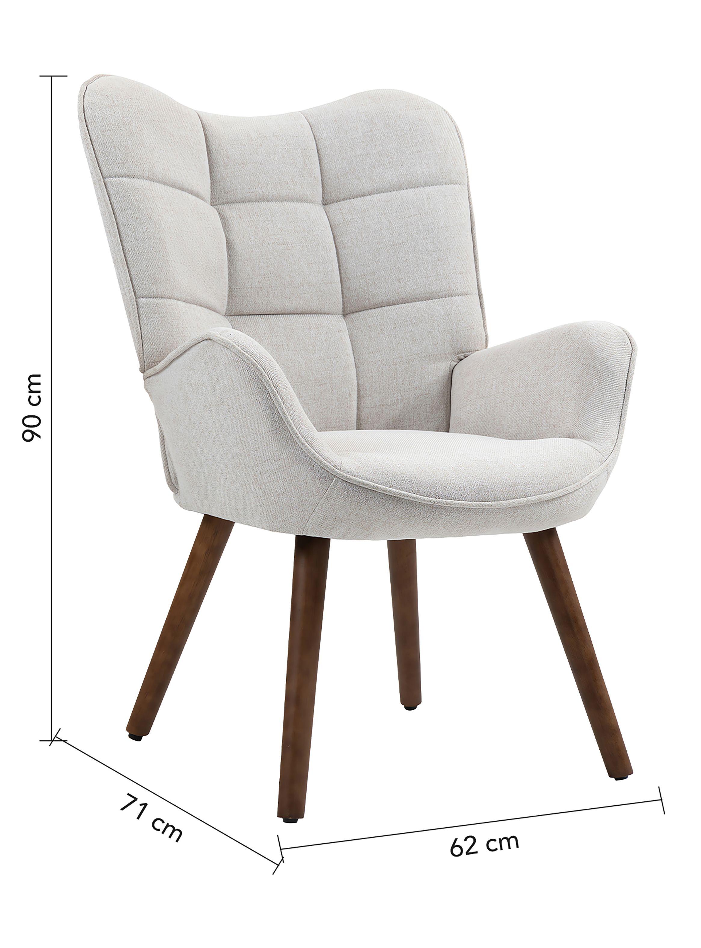 Sitial New Kas Acolchado Con Apoyabrazos Beige-7