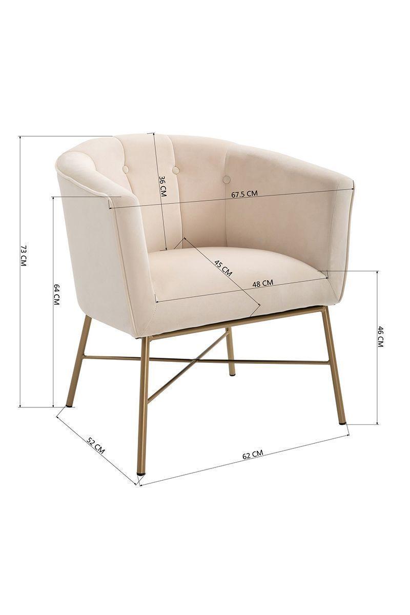 Poltrona Sitial Terciopelo Navona Beige-2