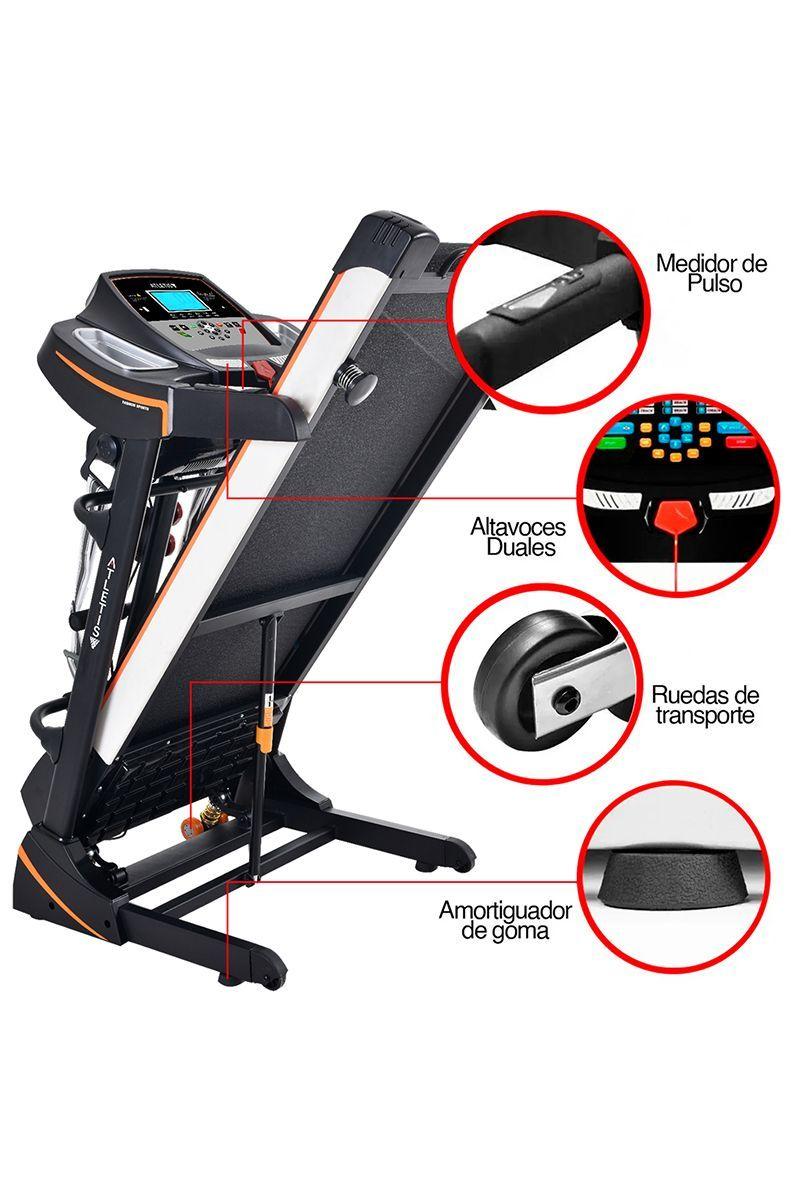 Trotadora Eléctrica R100 Plus MP3 y USB Negro-3