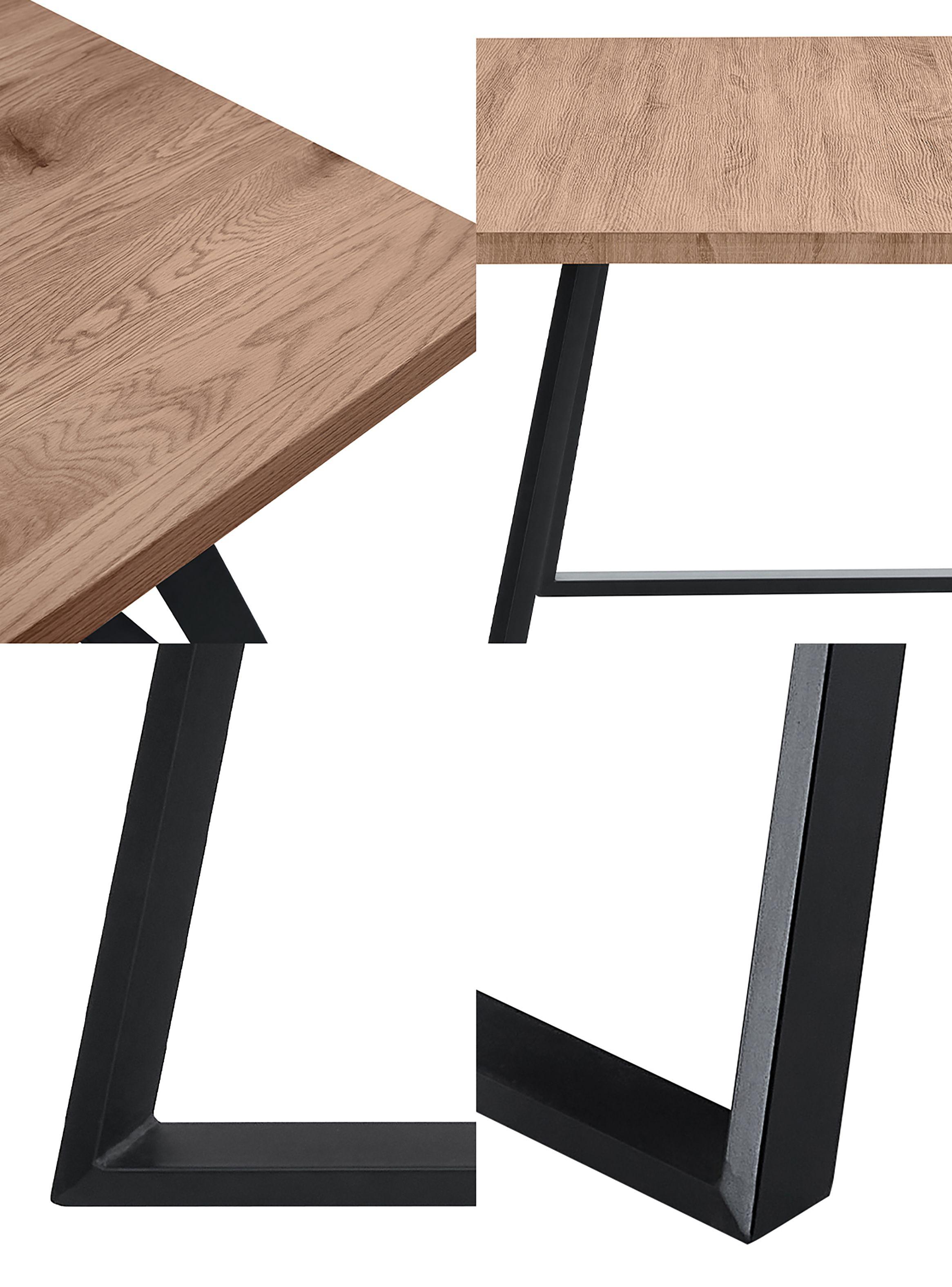 Comedor Chelsea Mesa 75x80x150 6 Sillas Pu Negro-3