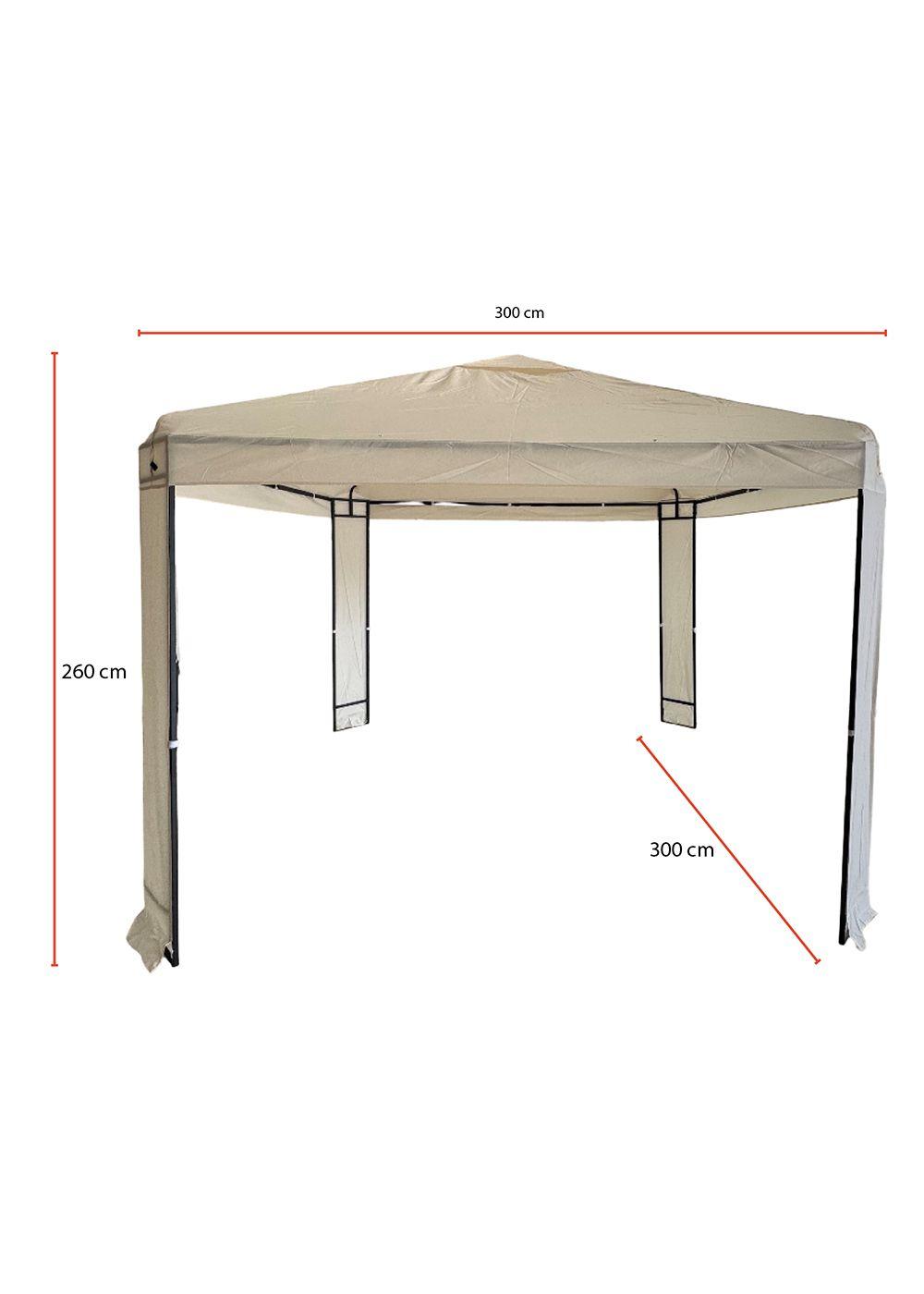 Toldo Premium Terraza 3x3m estructura metalica Beige-2