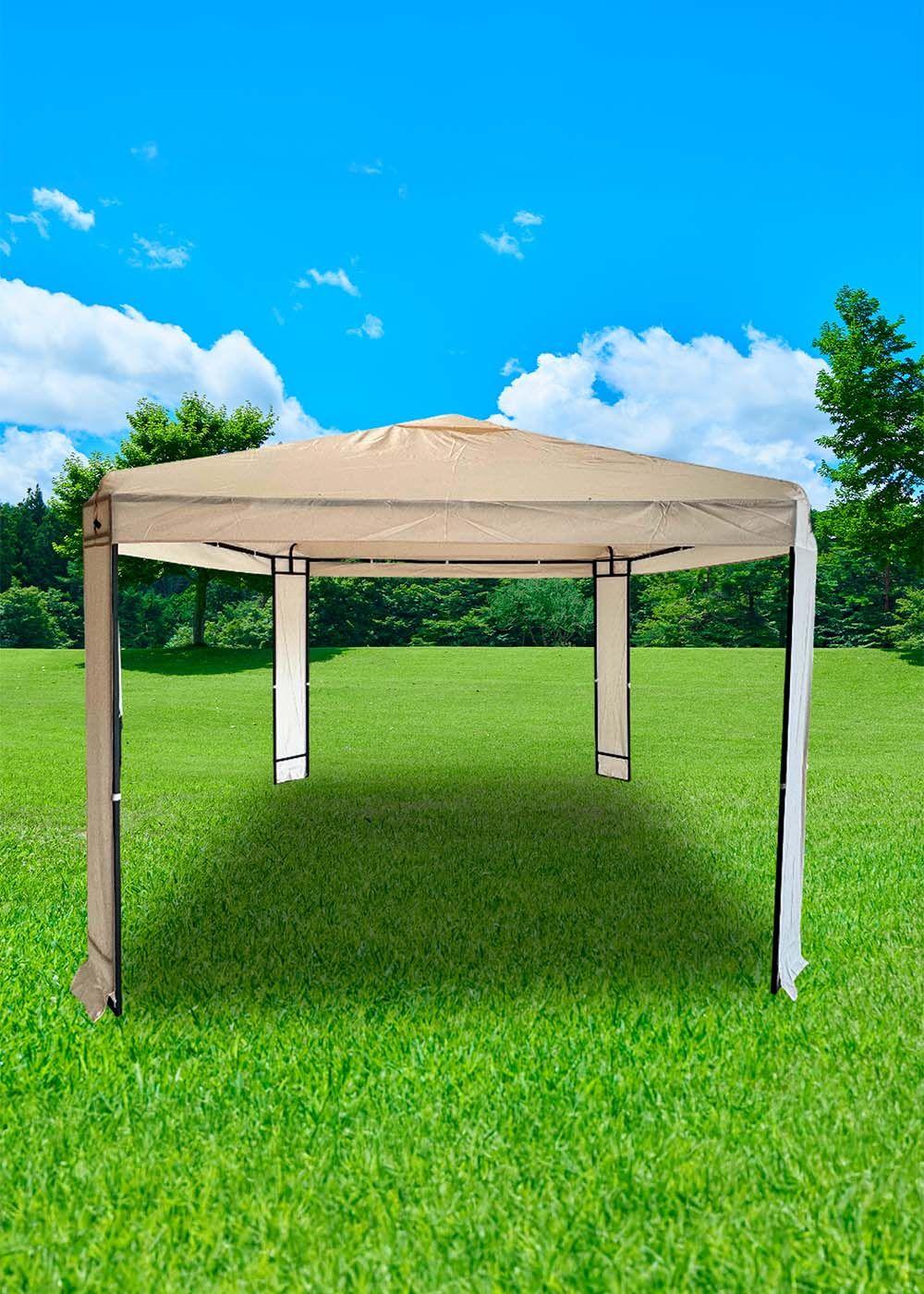 Toldo Premium Terraza 3x3m estructura metalica Beige-5