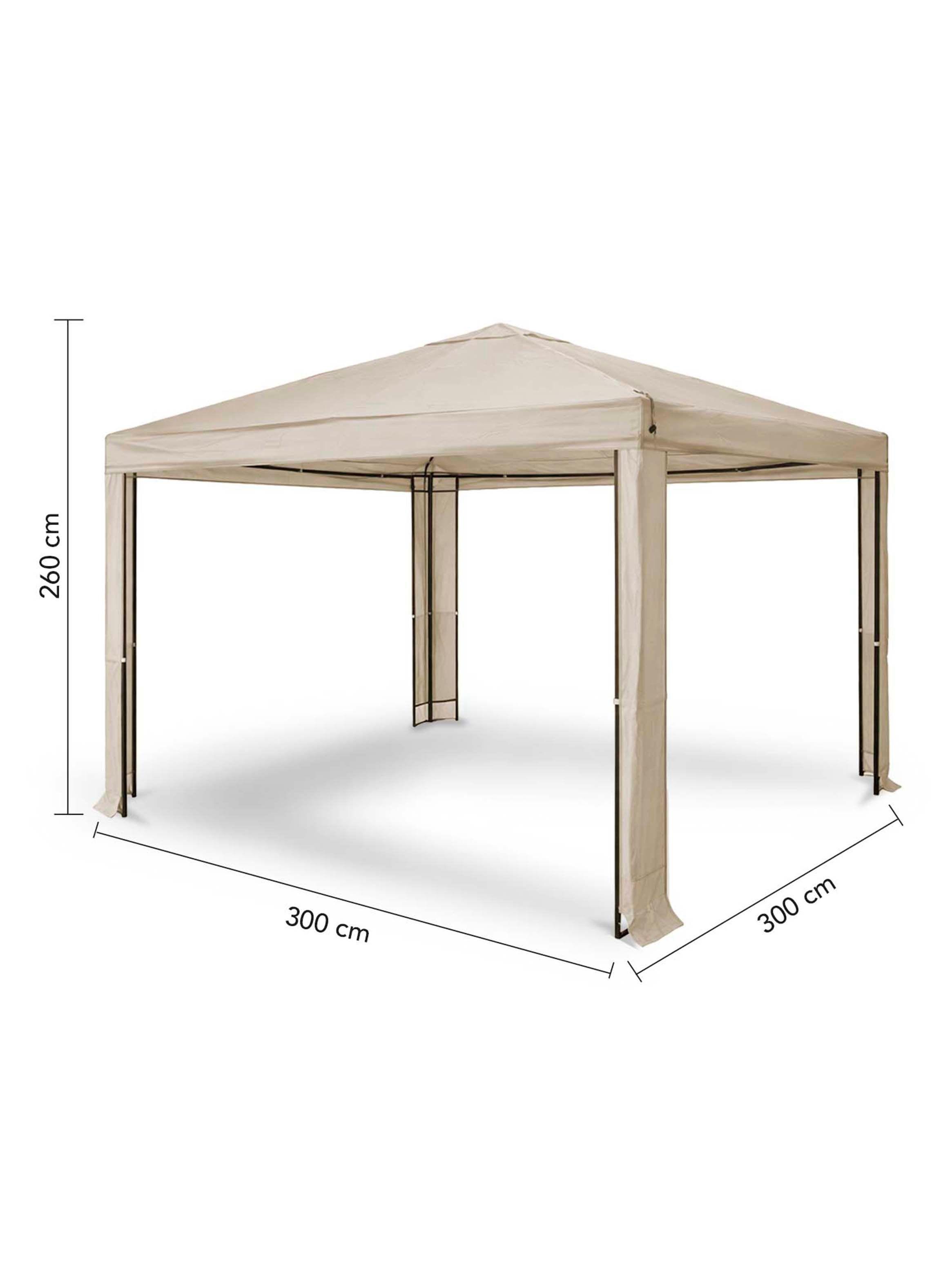 Toldo Premium Terraza 3x3m estructura metalica Beige-2