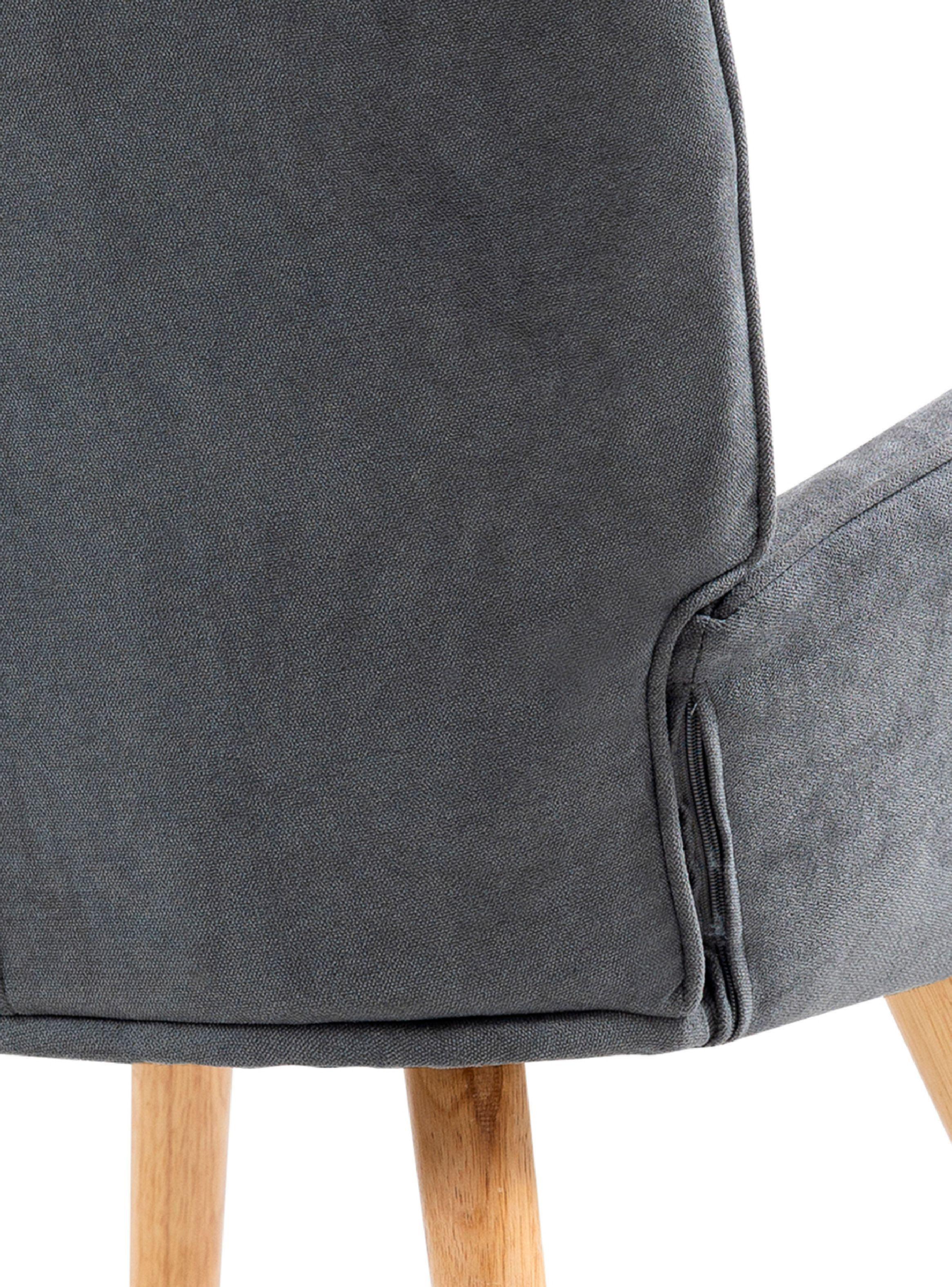 Sitial New Kas Acolchado con Apoyabrazos Gris-4