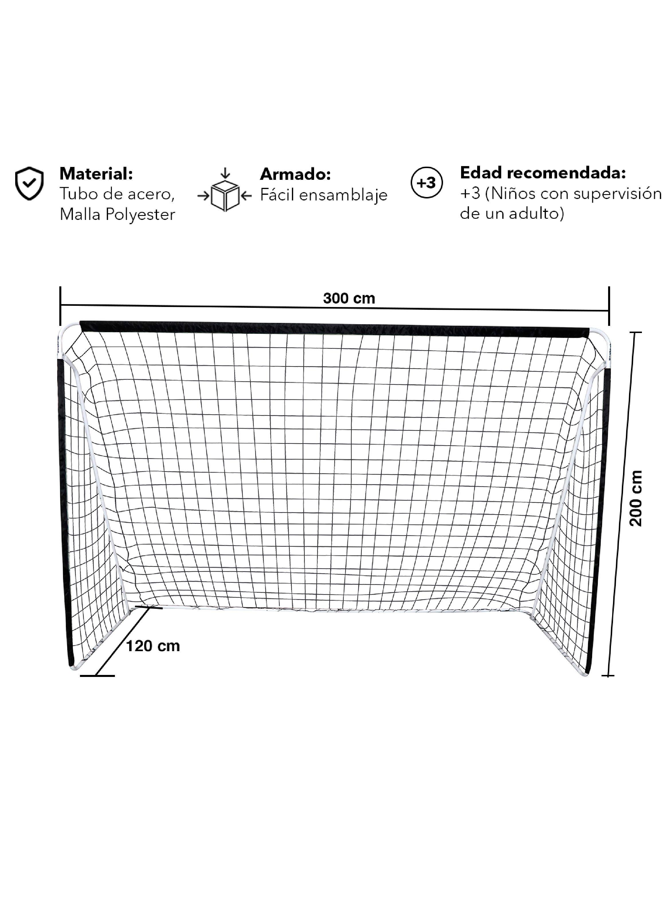 Arco de Fútbol Max Magic Negro 300x200cm-2