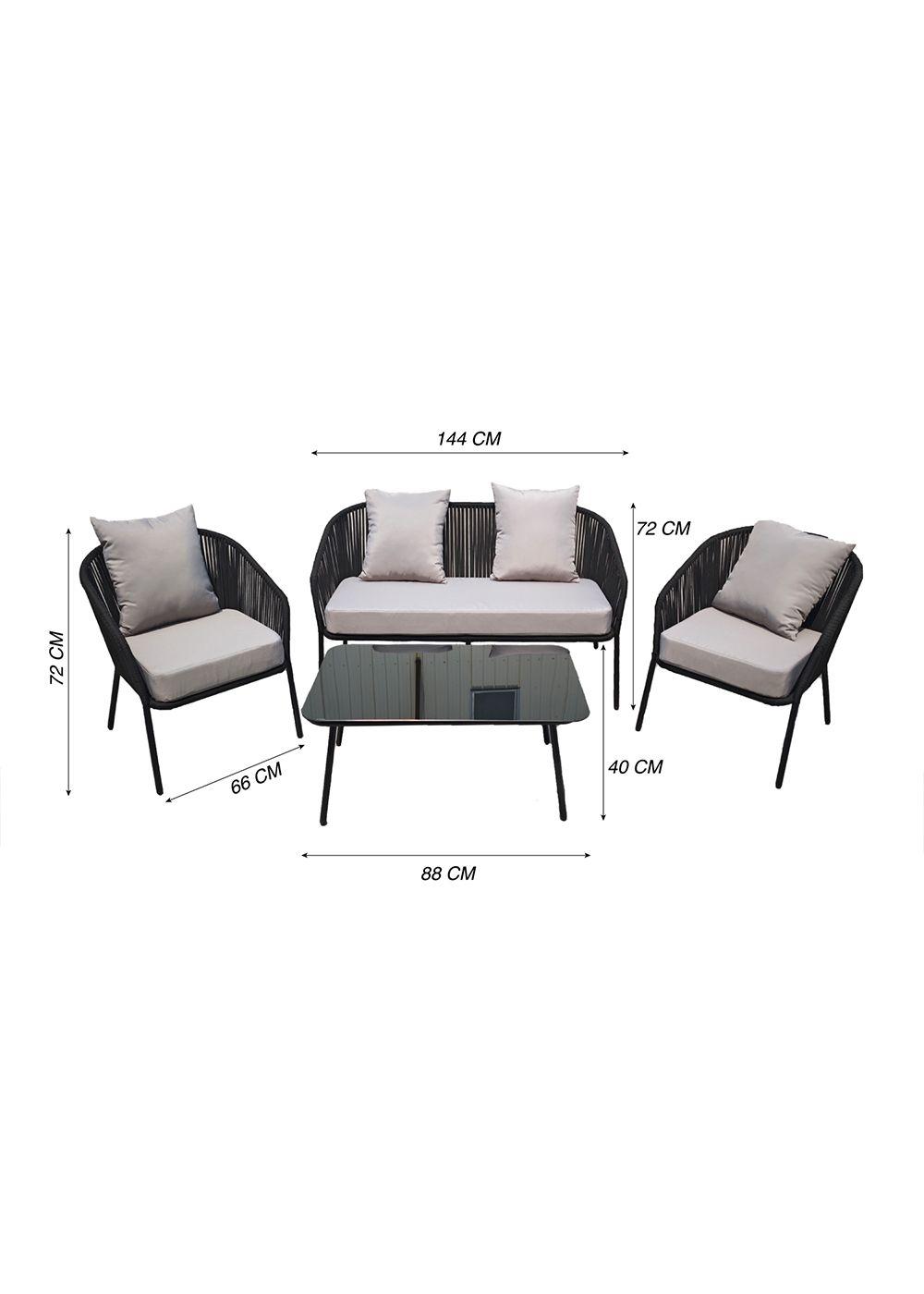 Juego de Living Terraza Bari 5 Personas-2