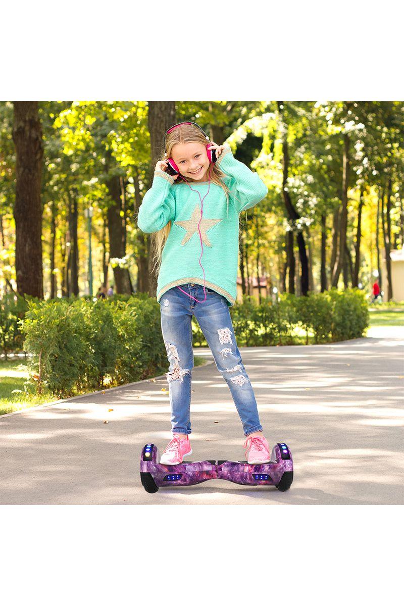 Hoverboard PRO Bluetooth Luces 6,5" 12 Km/h Morado-1