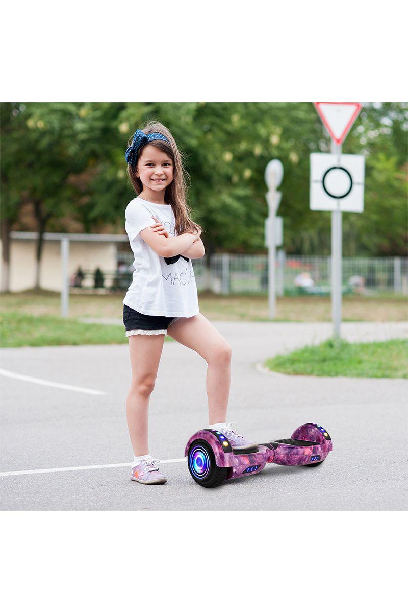 Hoverboard PRO Bluetooth Luces 6,5" 12 Km/h Morado-5