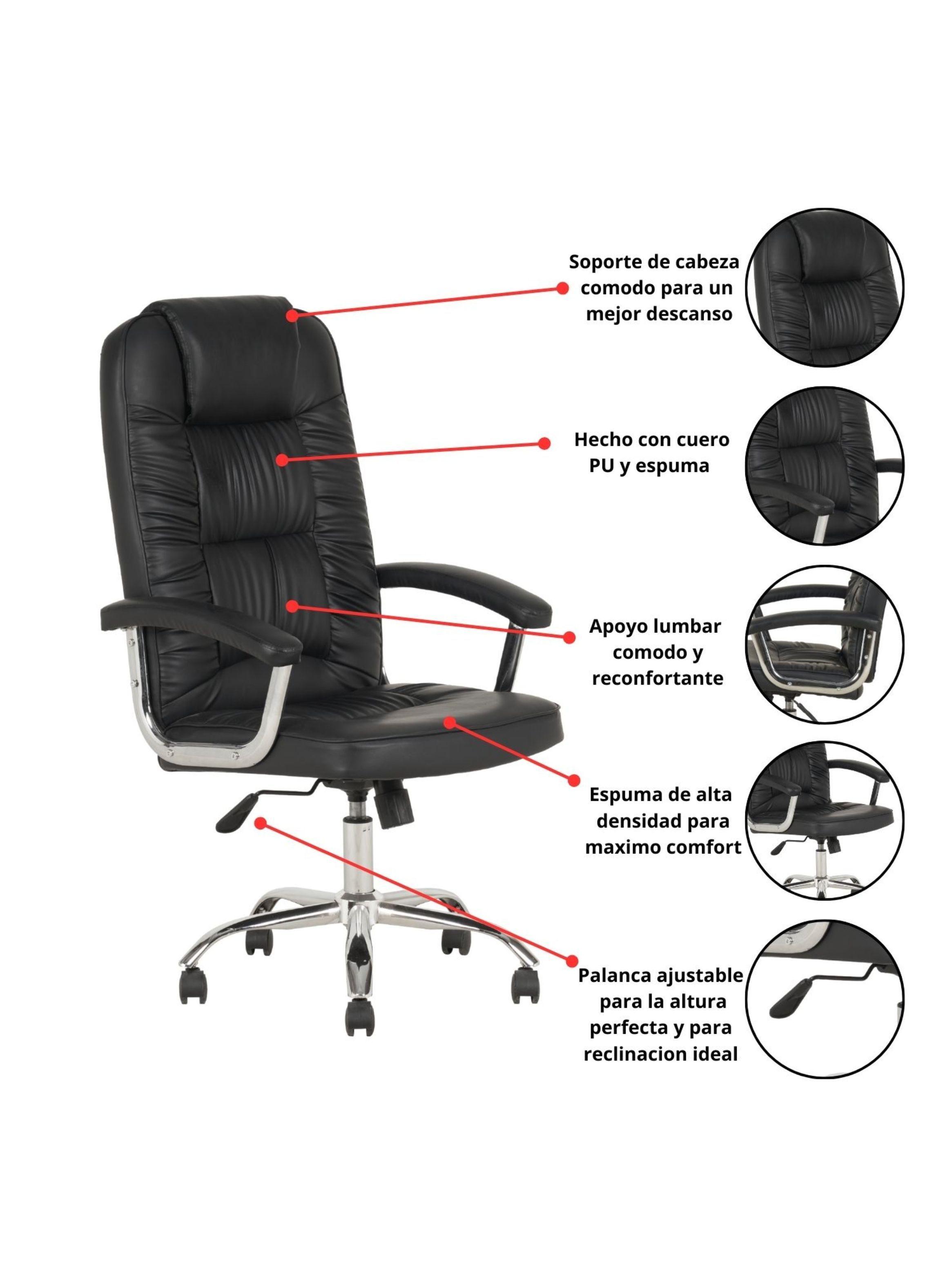 Sillon Gerencial Boston Negro-2