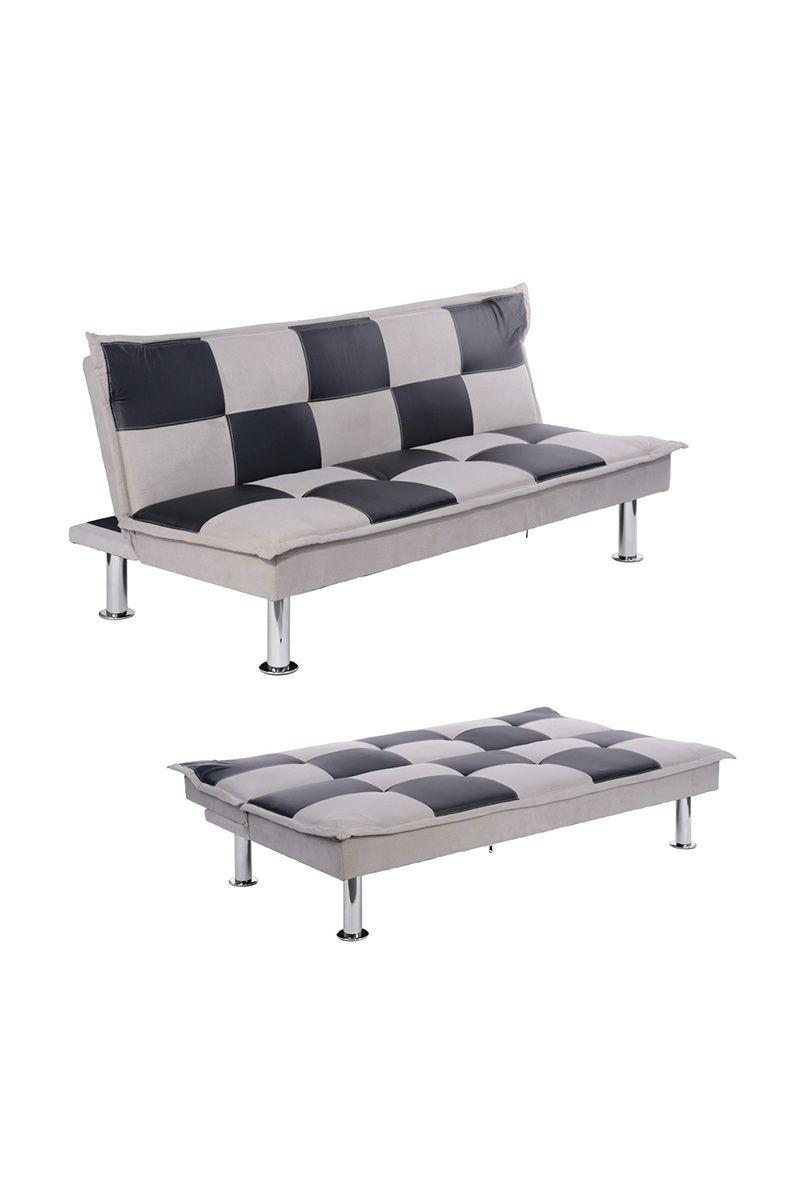 Futón Sofá 85x177x90 cm Gris-3