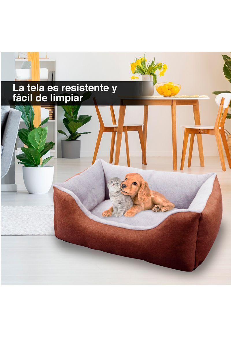 CAMA MASCOTAS RECTANGULAR M- CAFÉ-4